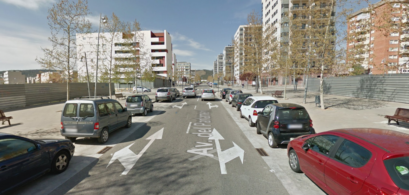 L'avinguda del Parlament a Terrassa