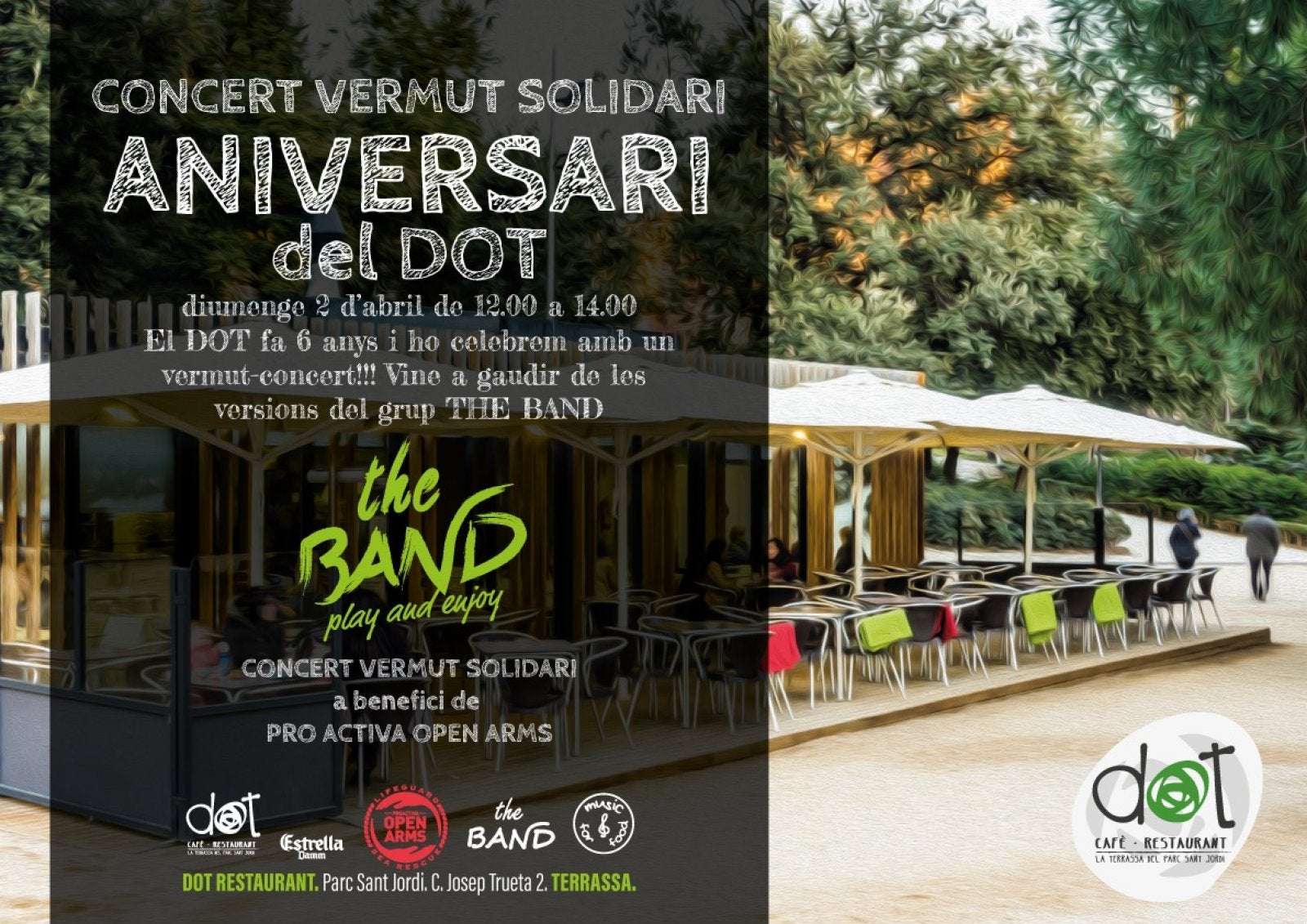 El Restaurant DOT compleix 6 anys al Parc de Sant Jordi