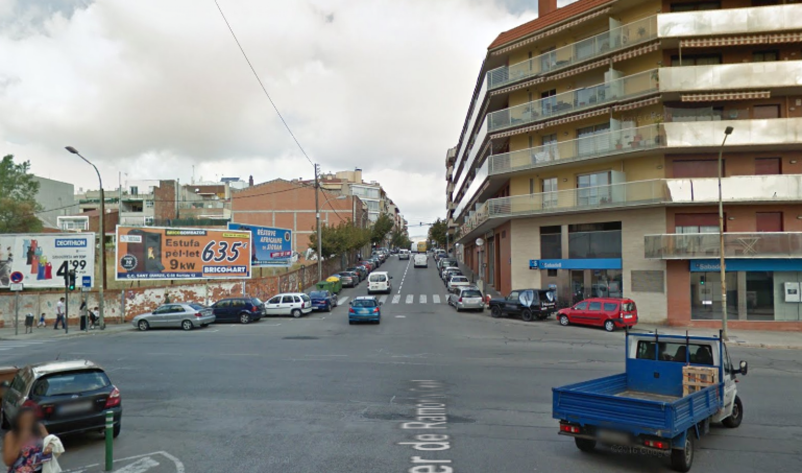 Lloc on es va aturar el conductor