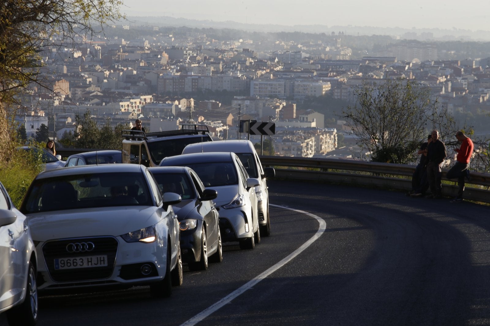 Cues en direcció Martorell, amb Terrassa al fons
