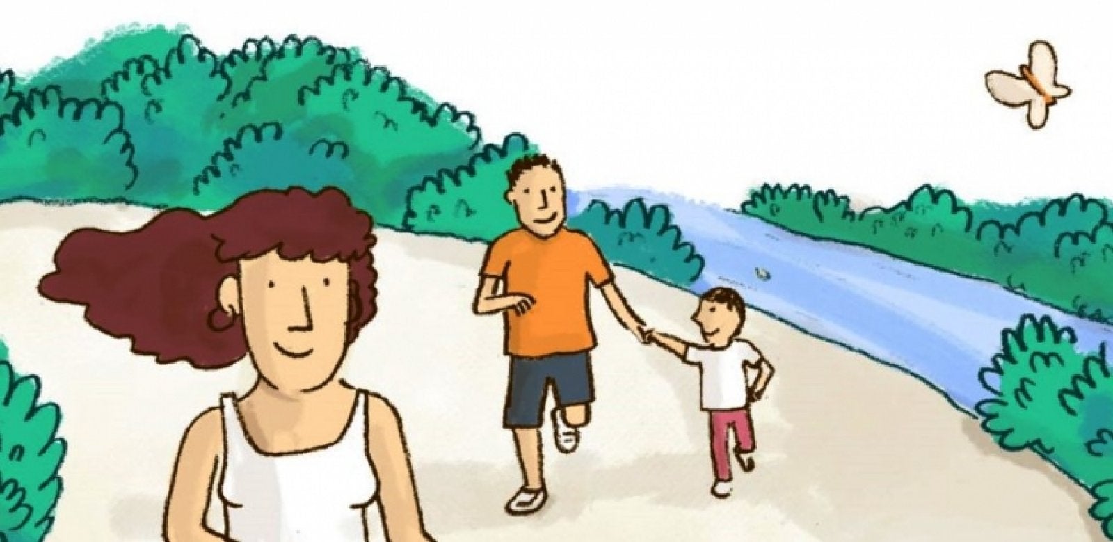 Dibuix del programa Caminar amb família