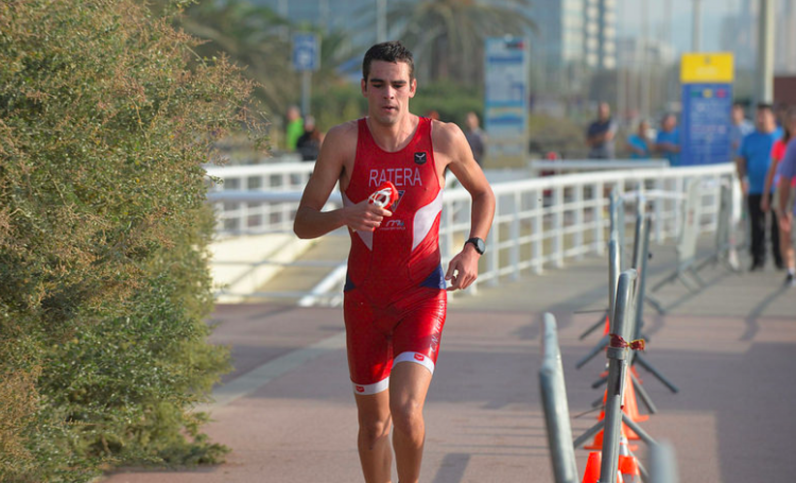 Dani Ratera, en l'Aquatló de Barcelona