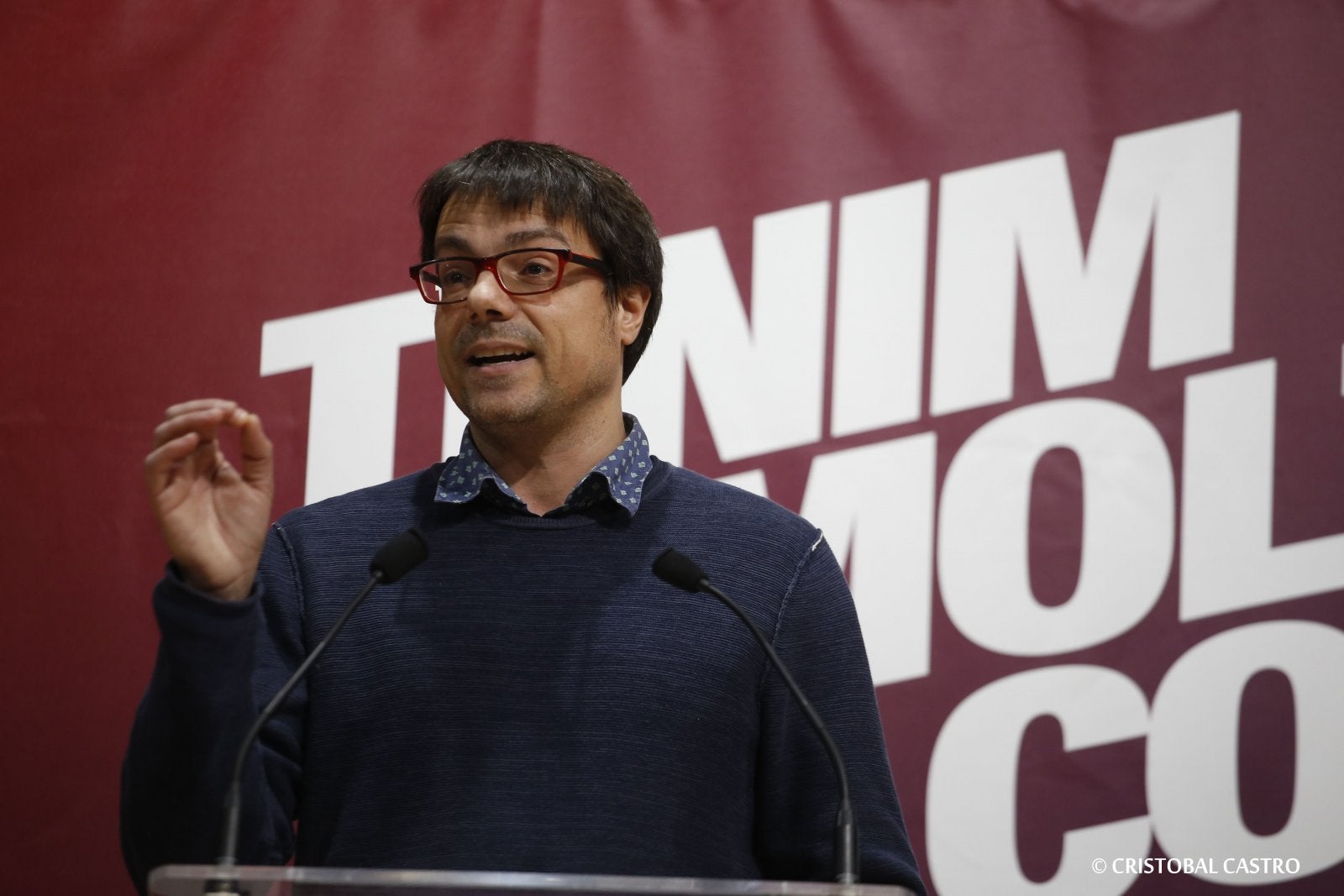 Acte de Catalunya en Comú a Terrassa