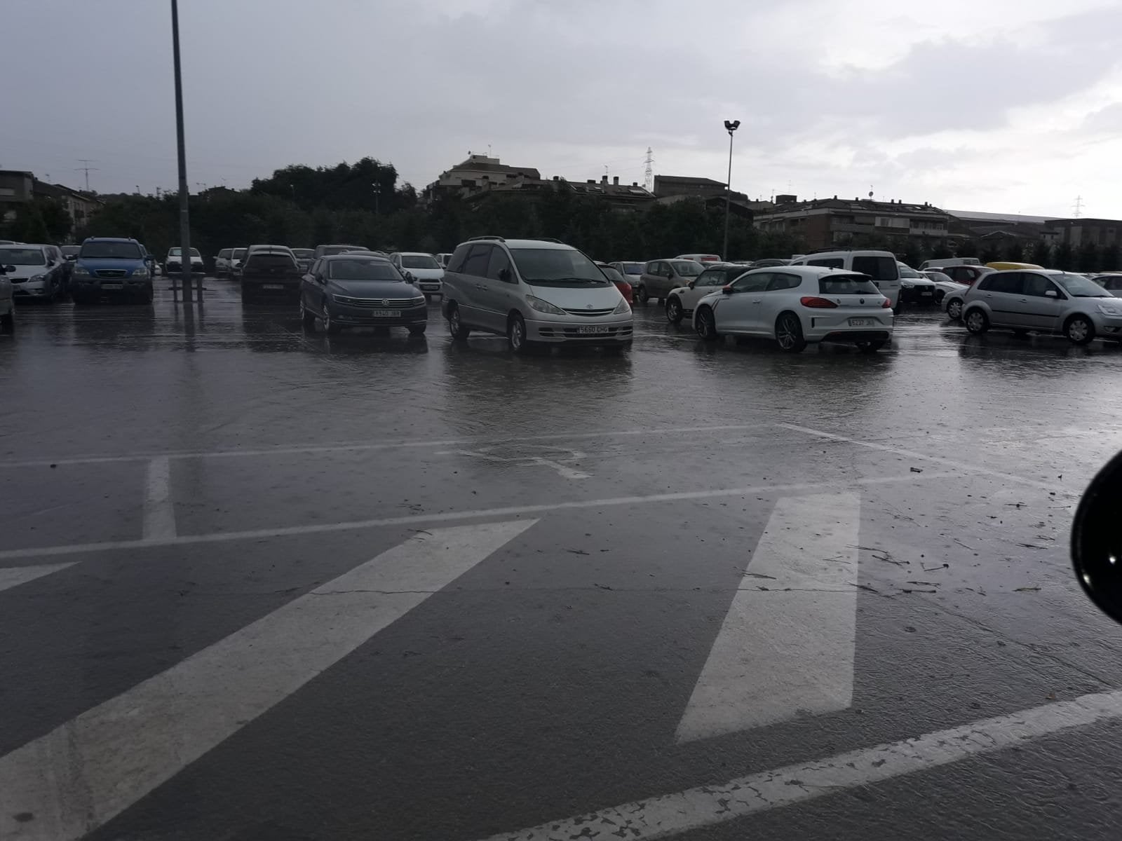 L'Escardívol durant les tempestes de la setmana passada a Rubí