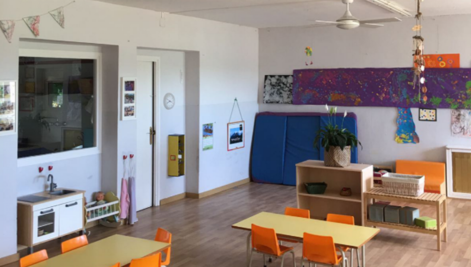 Aula d'una de les llars d'infants de Viladecavalls