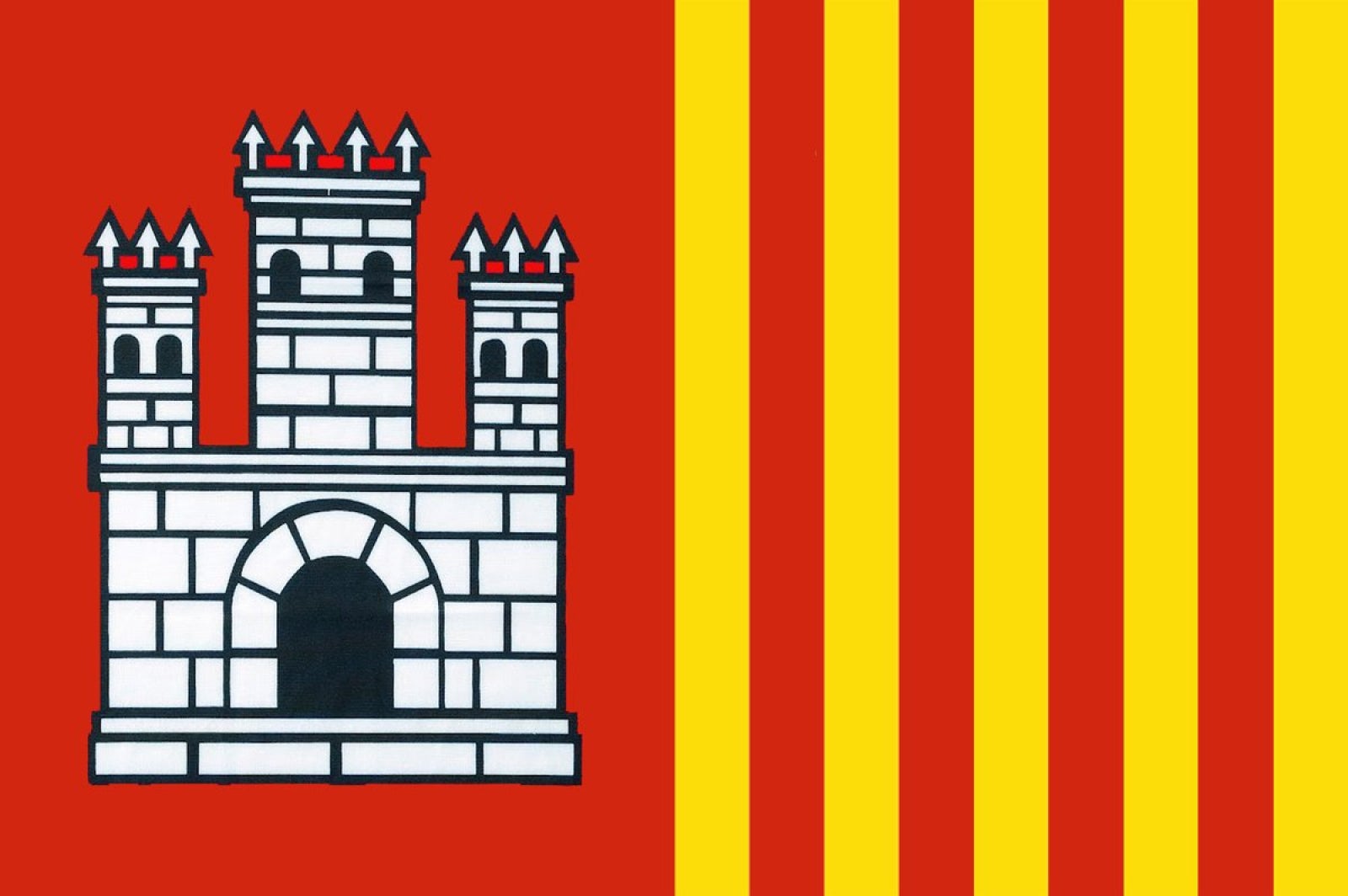 La bandera oficial de Terrassa