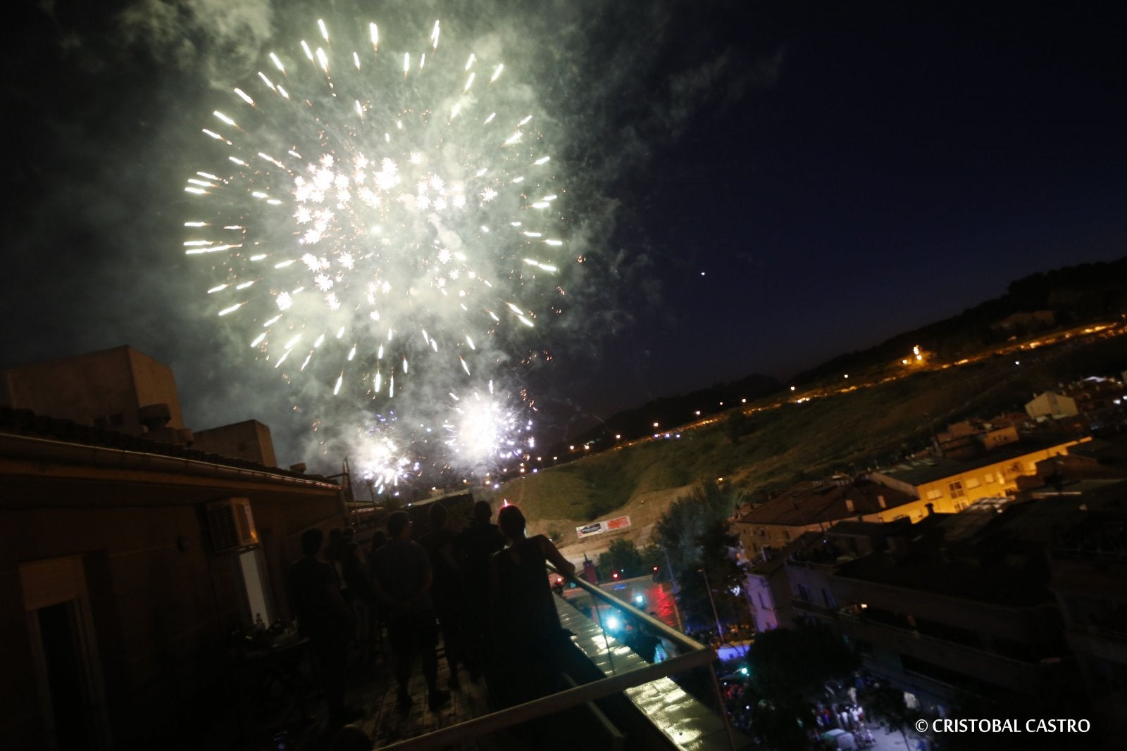 Castell de focs i rom cremat a Terrassa
