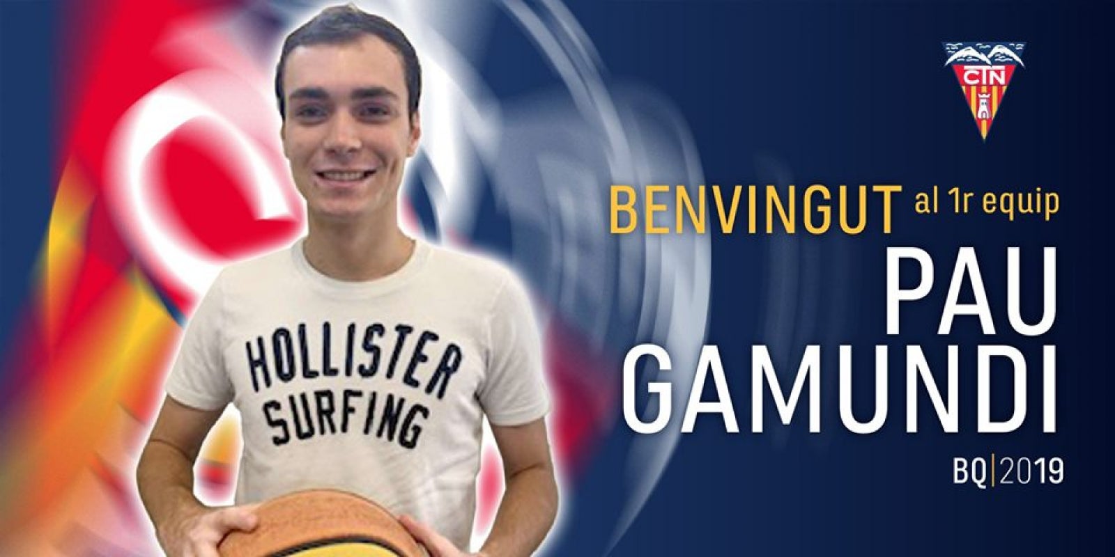 Pau Gamundi, nova incorporació al bàsquet del CNT