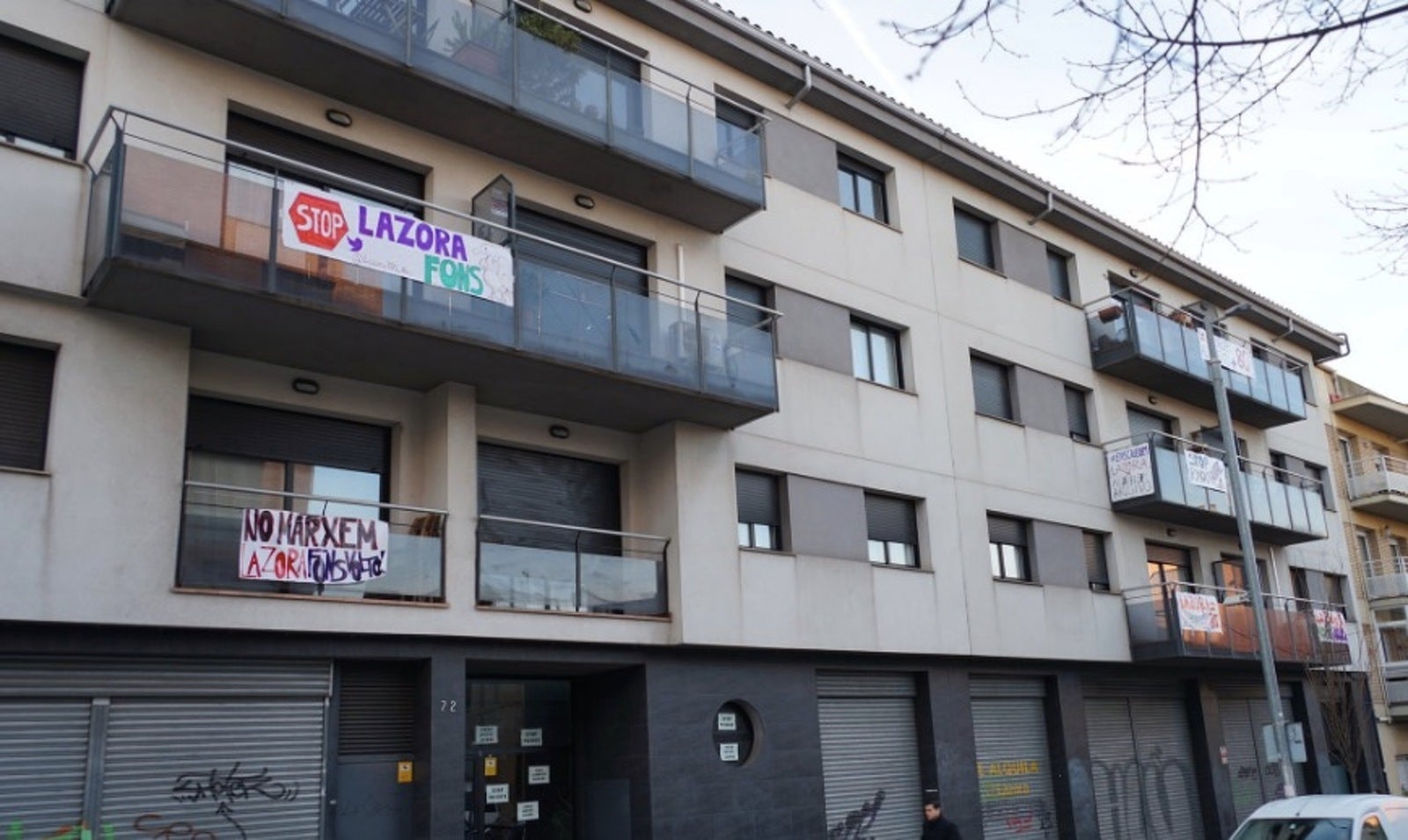 El bloc afectat pel fons voltor Azora a Terrassa