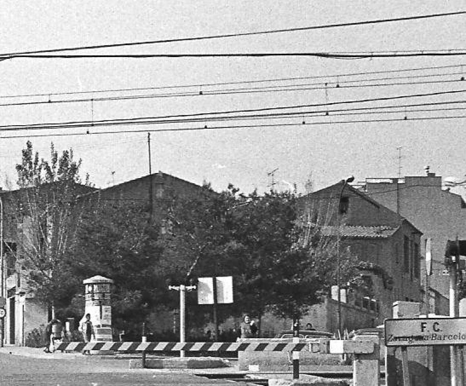 Pas a nivell que hi havia a la carretera de Rellinars