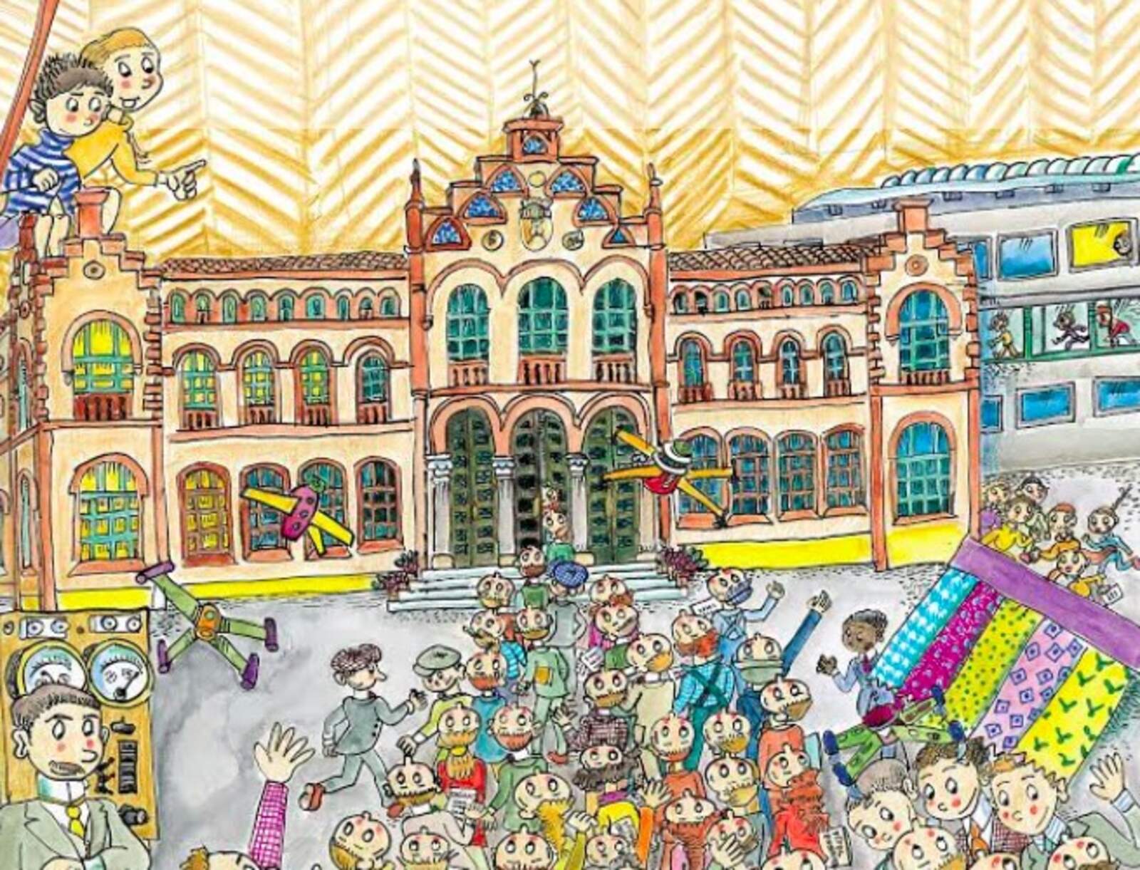 Il·lustració de Pilarin Bayés del llibre de l'ESEIAAT