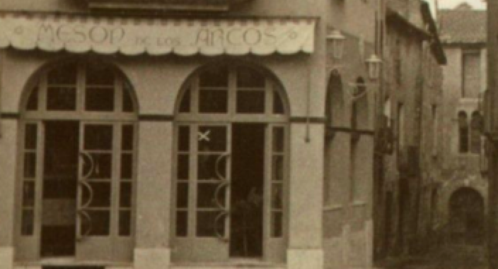 Mesón de los Arcos, a finals dels anys 40 del segle passat
