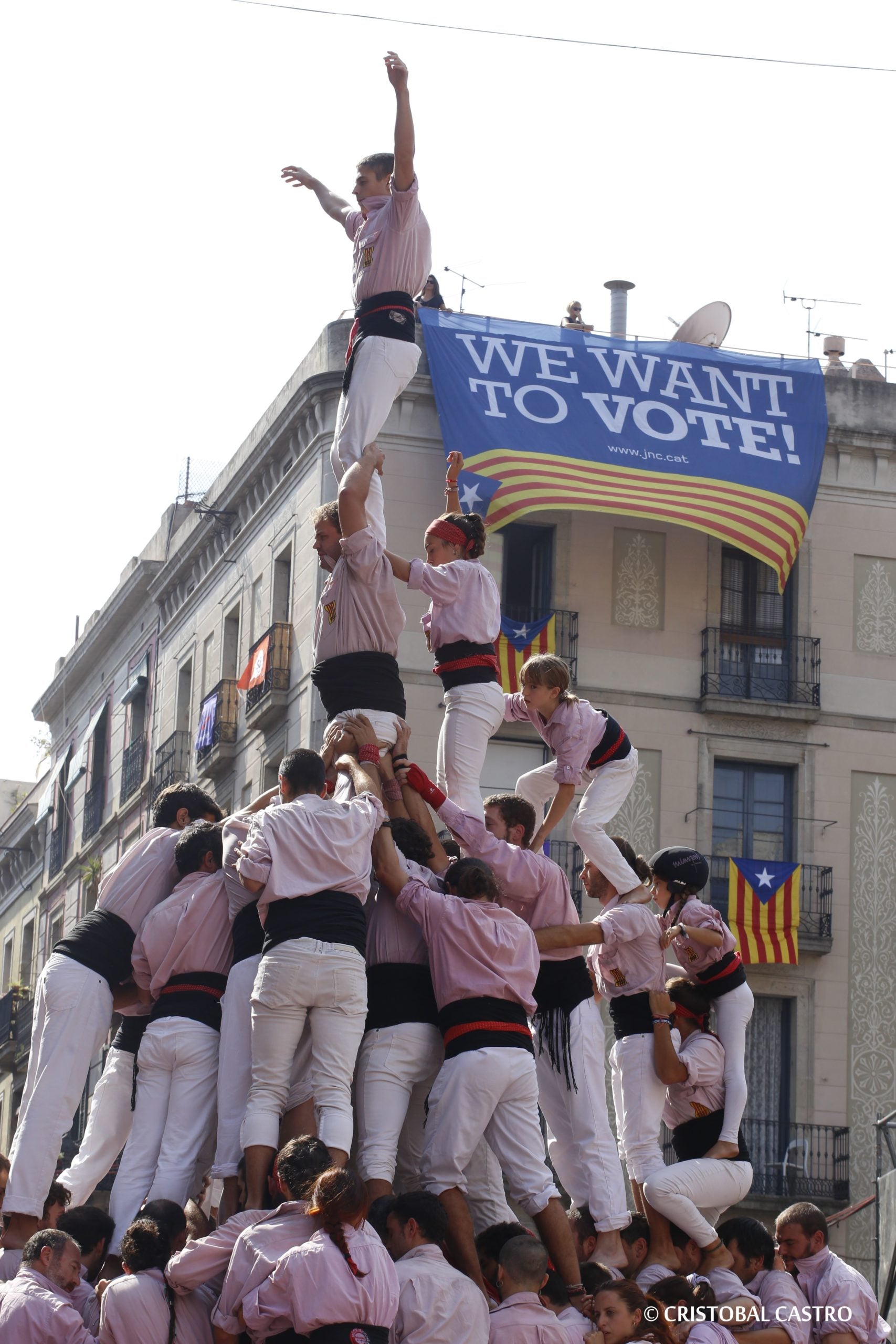 Gamma extra i una estelada dels Minyons de Terrassa