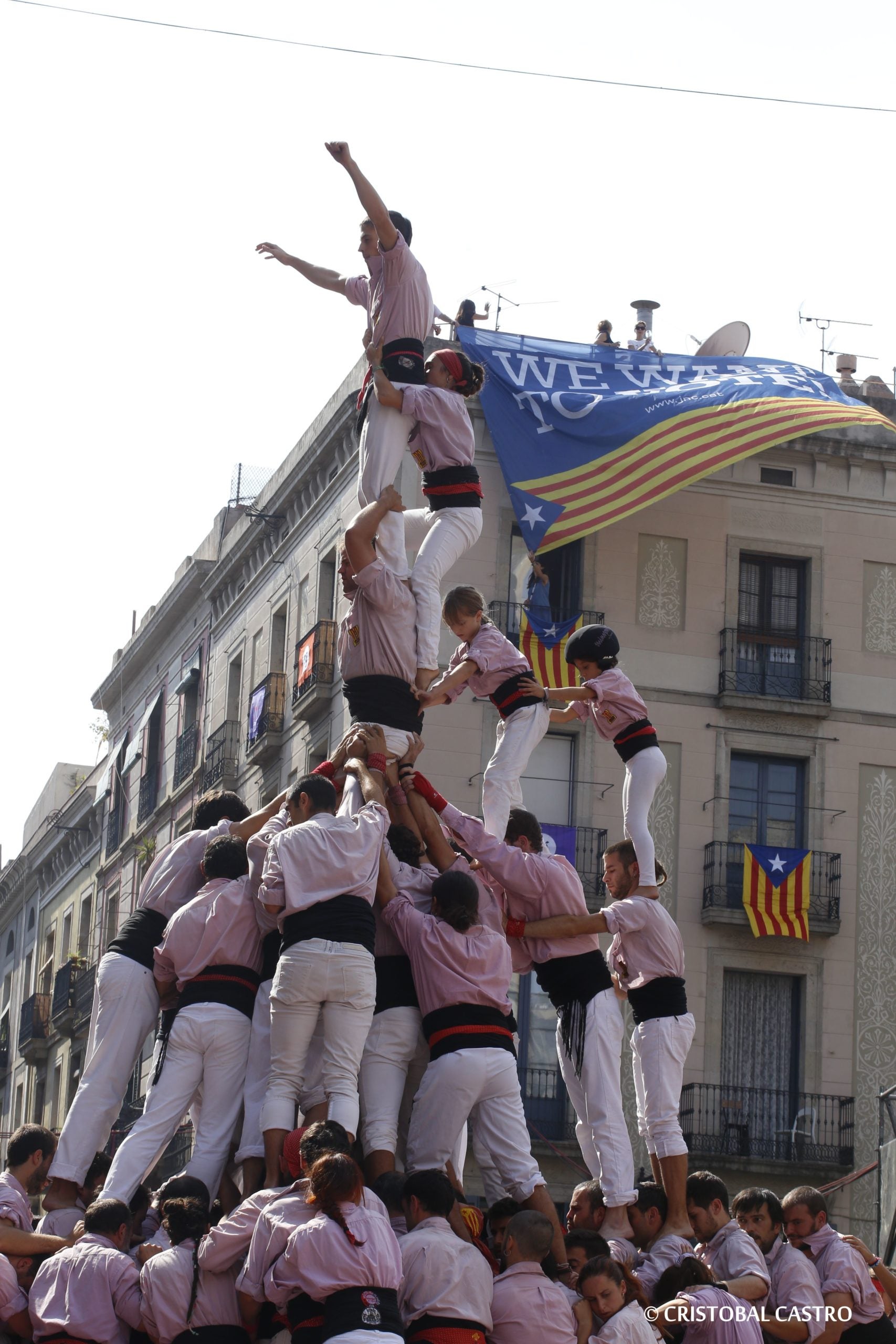 Gamma extra i una estelada dels Minyons de Terrassa