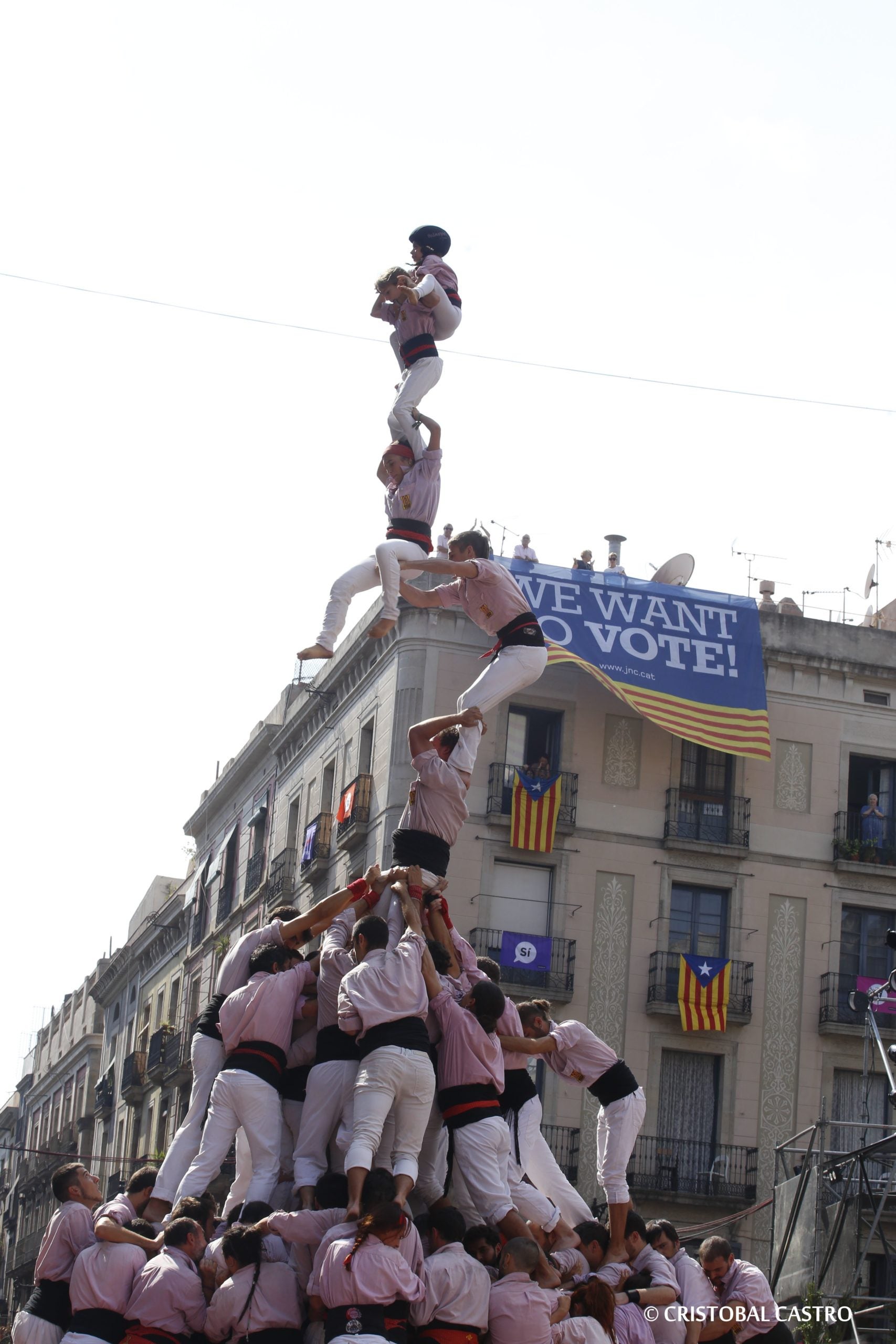Gamma extra i una estelada dels Minyons de Terrassa