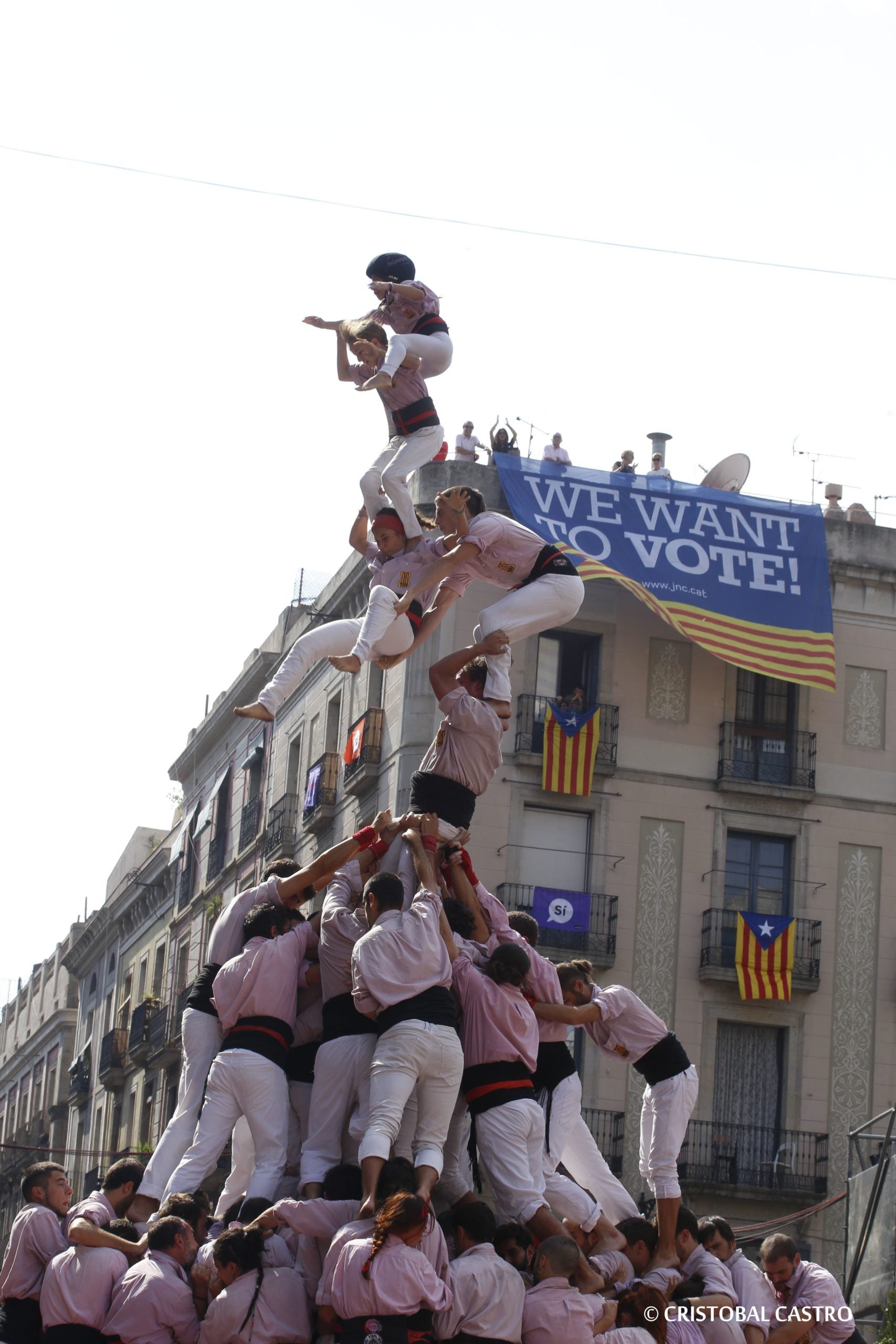 Gamma extra i una estelada dels Minyons de Terrassa
