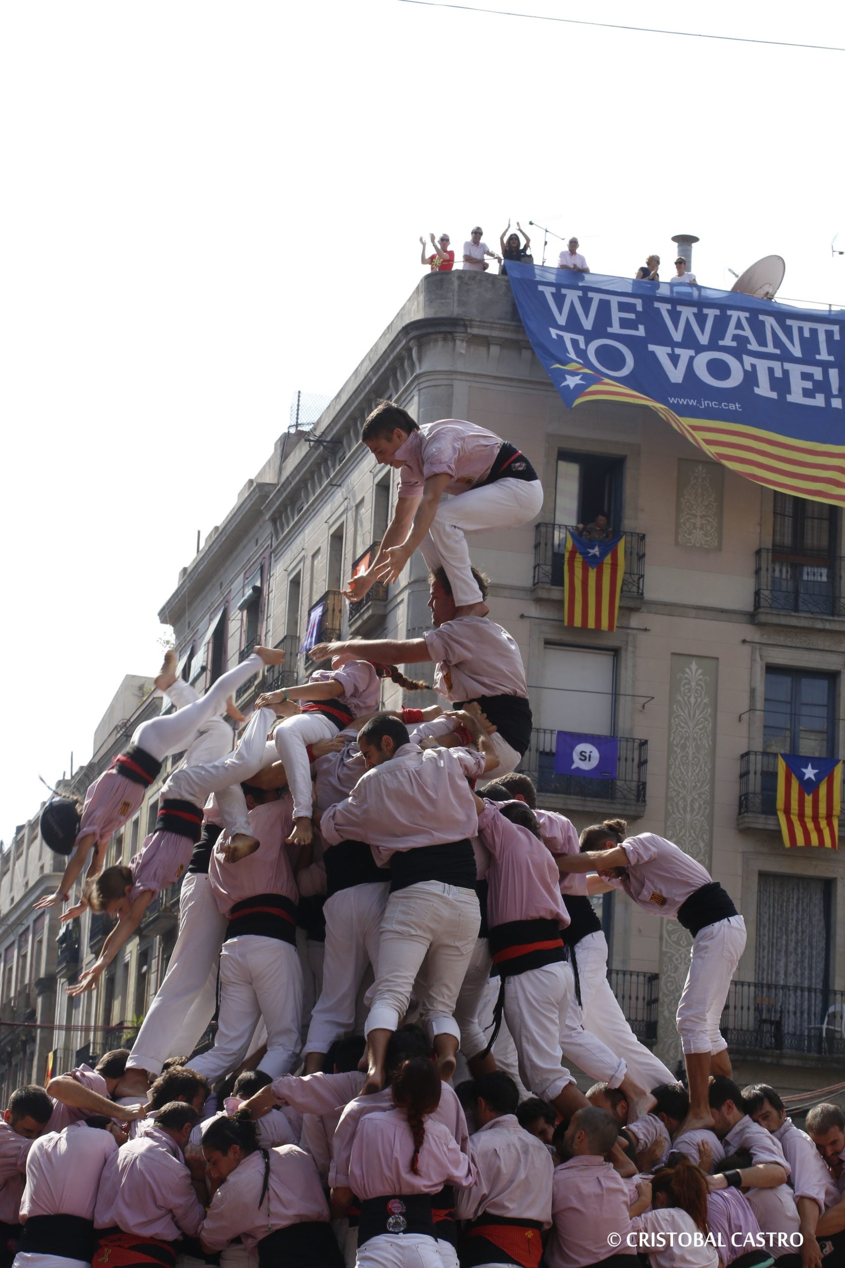 Gamma extra i una estelada dels Minyons de Terrassa