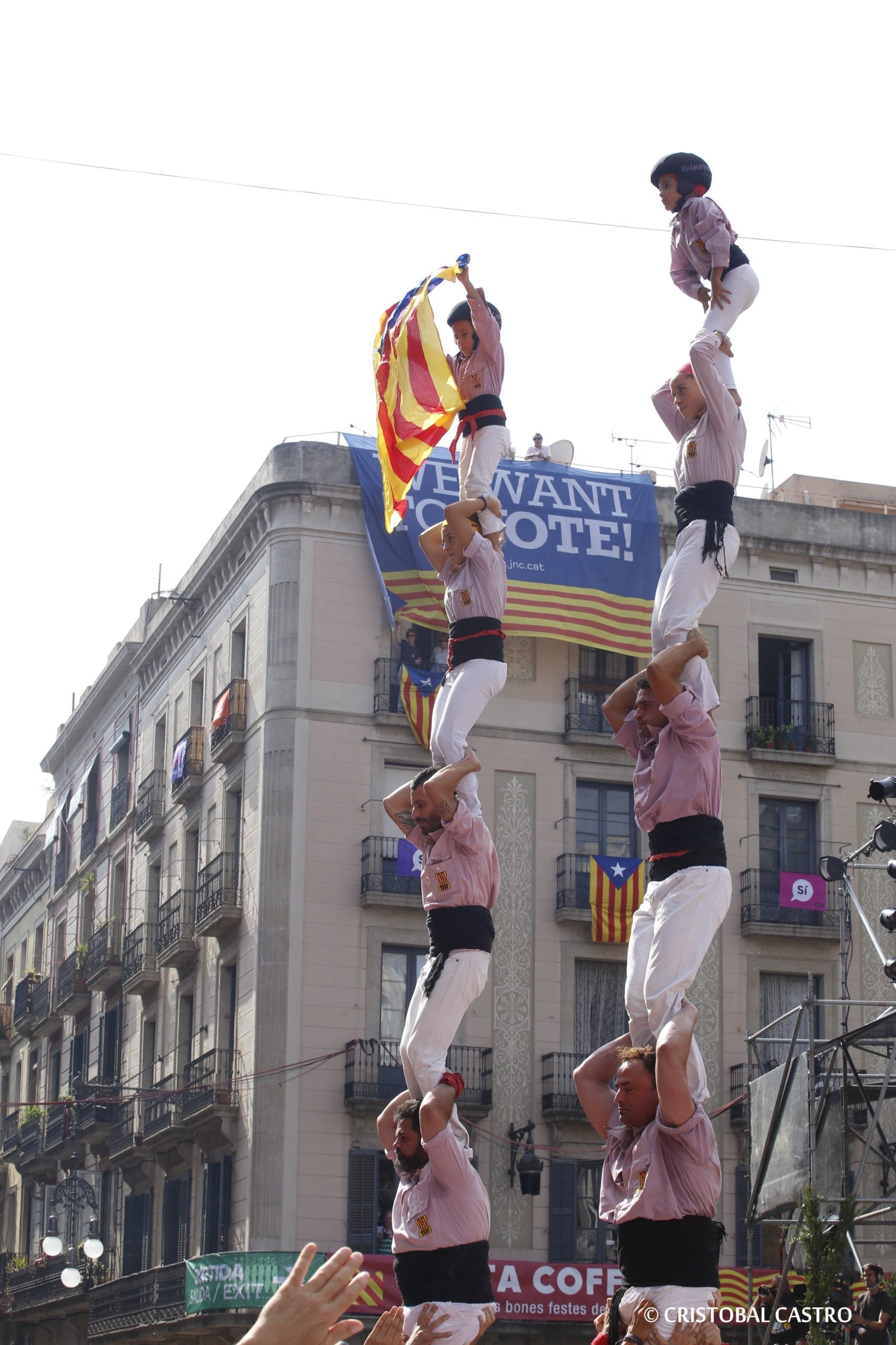 Gamma extra i una estelada dels Minyons de Terrassa