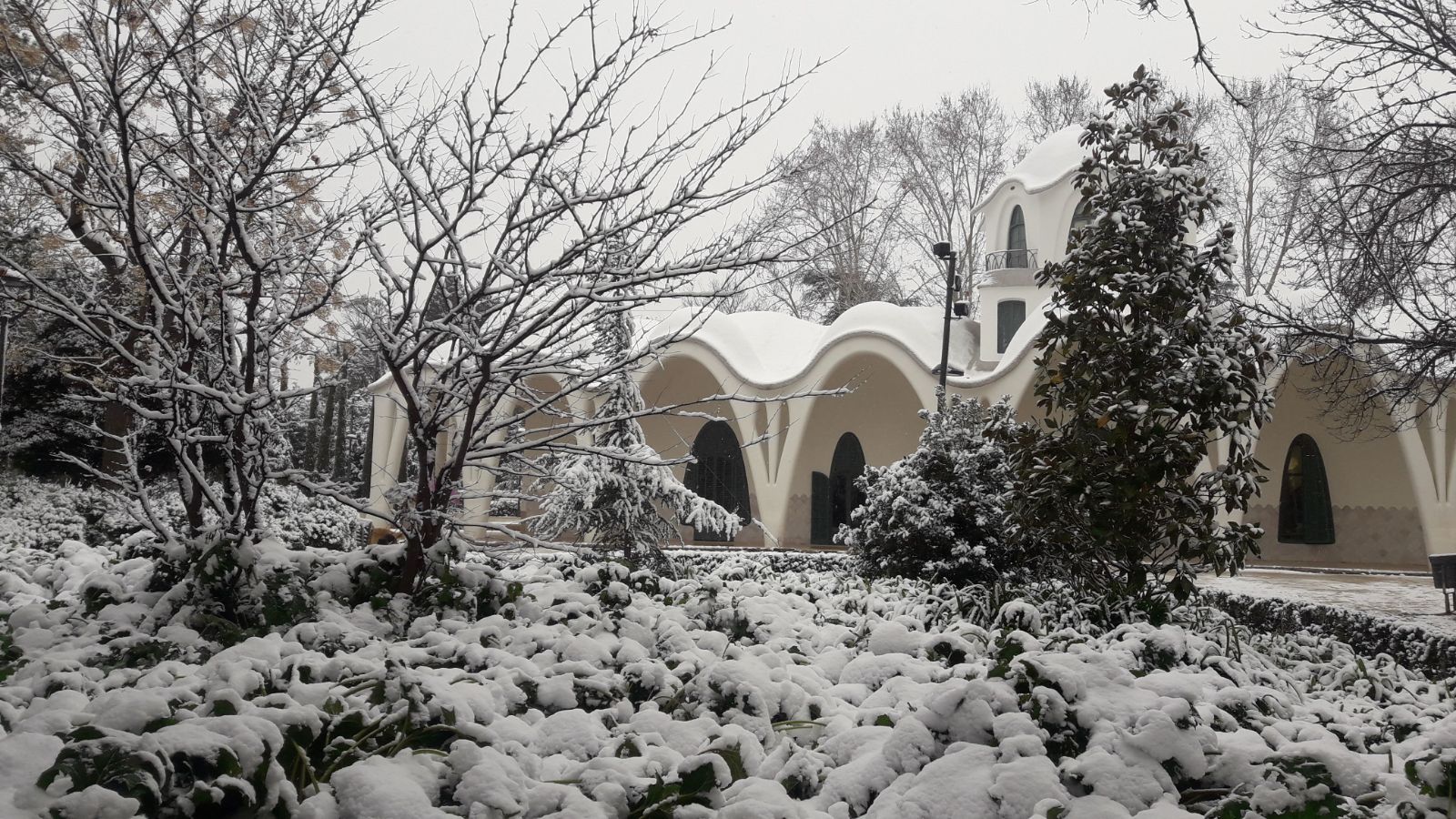 Nevada al Parc de Sant Jordi de Terrassa