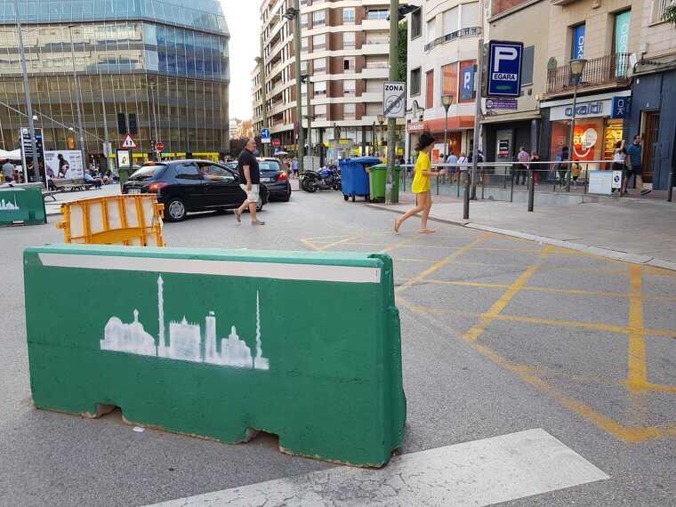 Accés a l'aparcament de Portal de Sant Roc  | Lluïsa Tarrida
