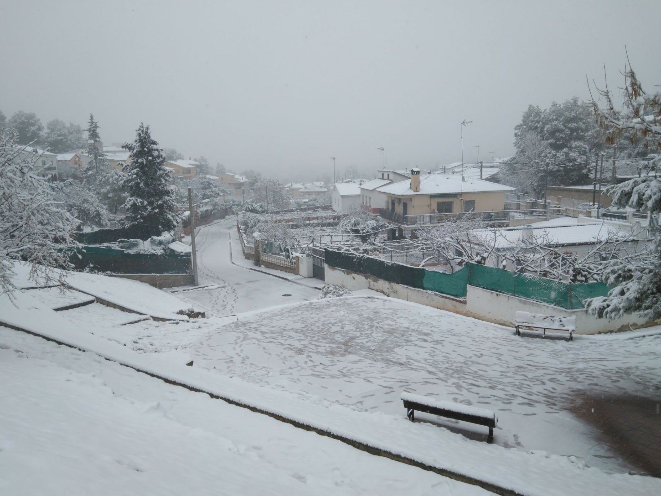 Vacarisses es tenyeix de blanc