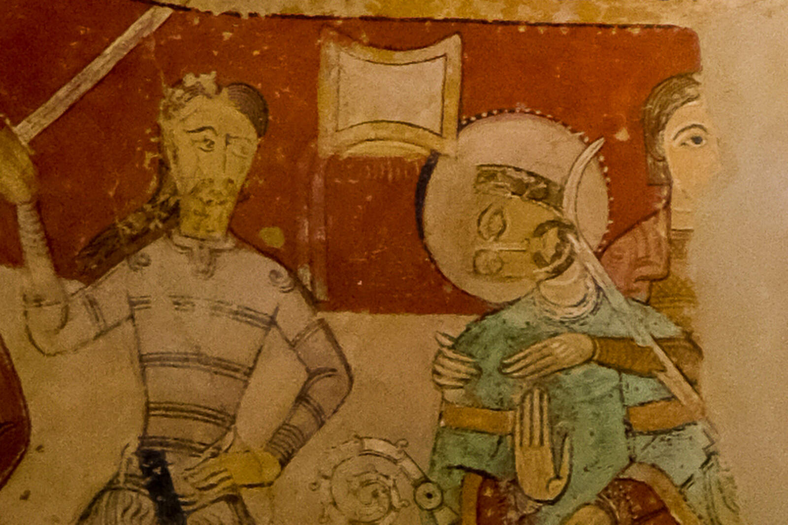 Detall de les pintures de l’assassinat de Thomas Becket