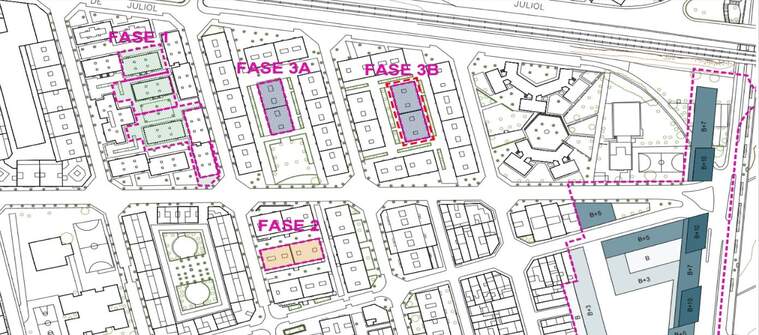 Mapa del projecte d'esponjament a Ca n'Anglada | Gencat