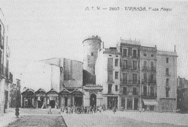 Plaza Mayor o plaza Vieja a finales del siglo XIX | Cedida por Santi Rius