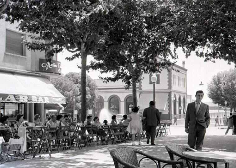 Rambla d'Ègara a l'any 1956 | Antoni Germain Massanés / Arxiu Municipal de Terrassa