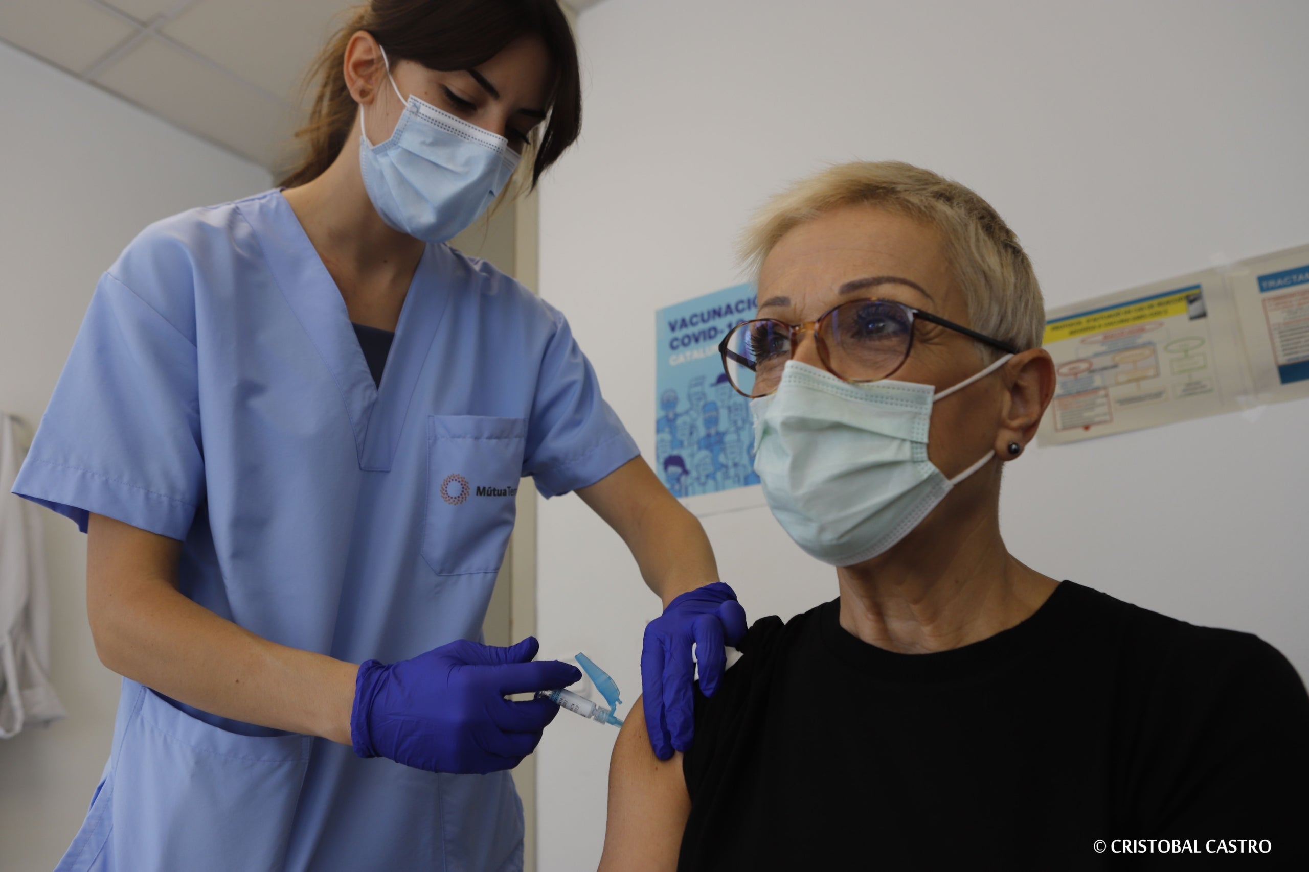 Vacunació de la grip i dosi de reforç de la covid a Terrassa/Cristóbal Castro