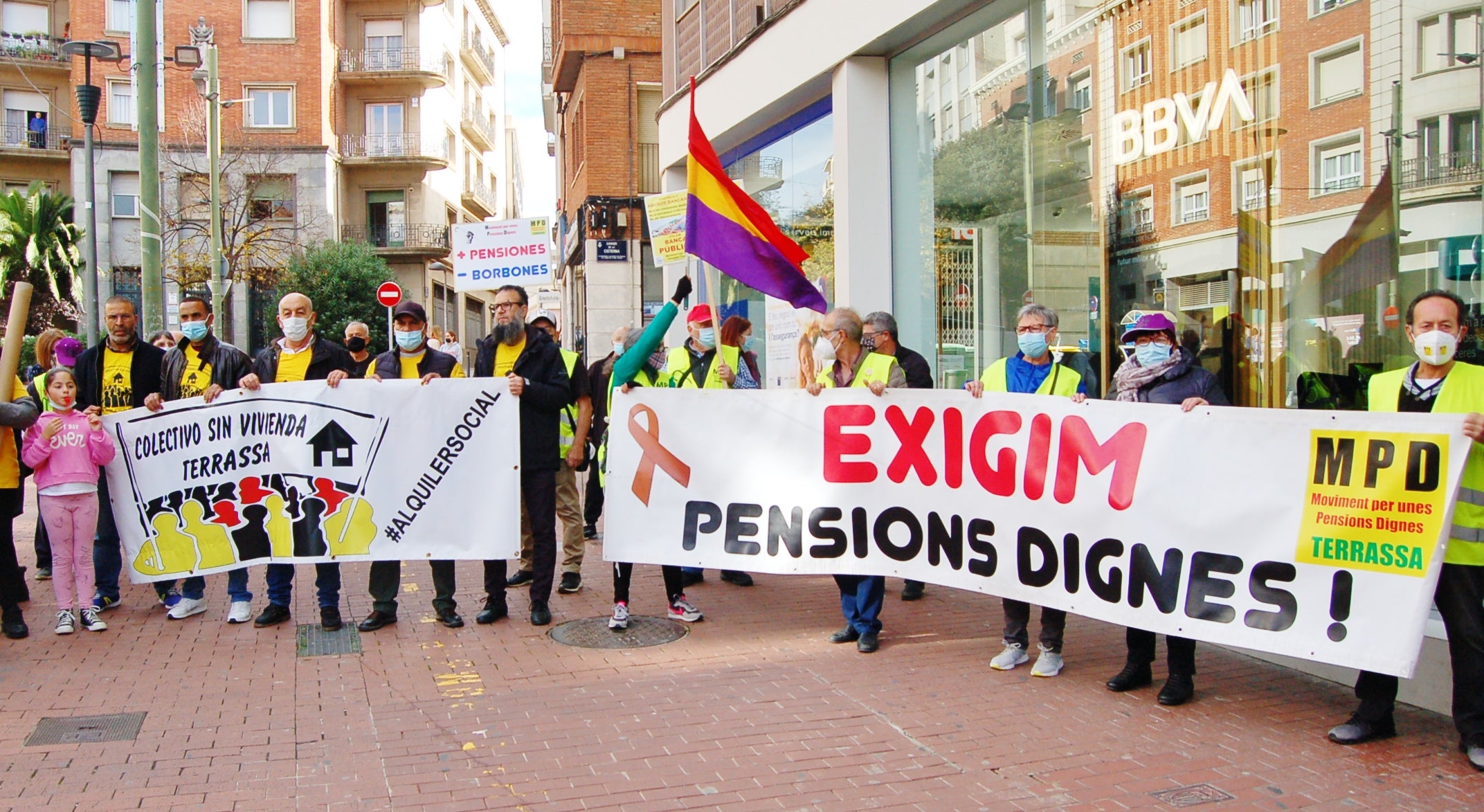 Protesta a Terrassa per unes pensions dignes, contra els abusos de les elèctriques i de les entitats bancàries | Ramon Navarro