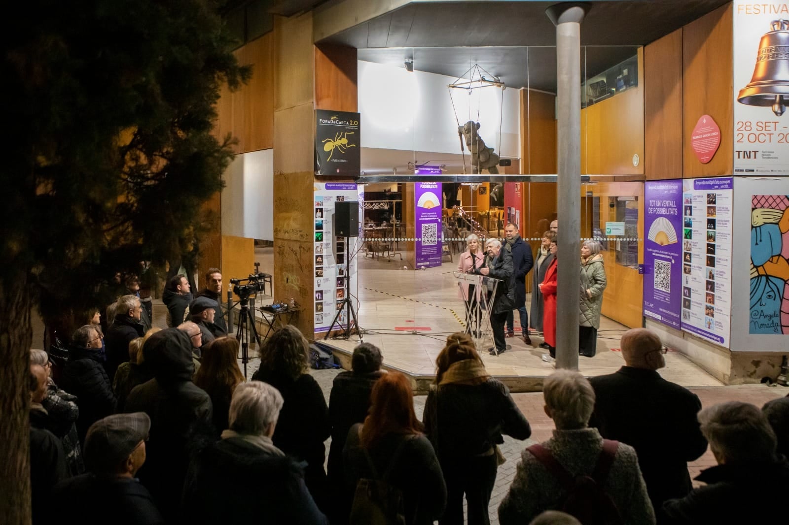 Acte d'inauguració d'una placa commemorativa a García Lorca a Terrassa | Rafel Casanova BCF