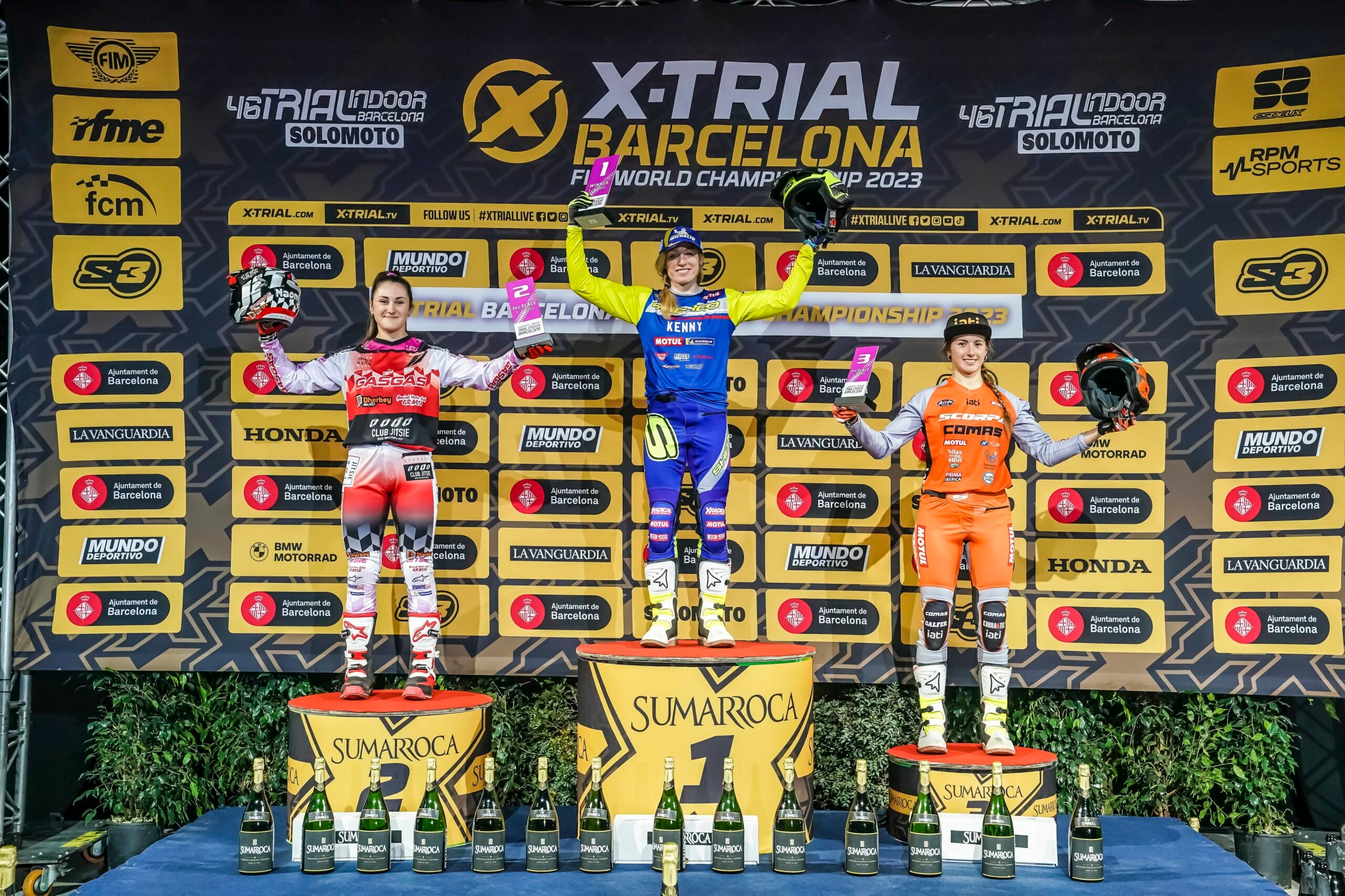 Podi del Women’s Trophy de Barcelona en categoria femenina amb Berta Abellán en 3a posició | Cedida