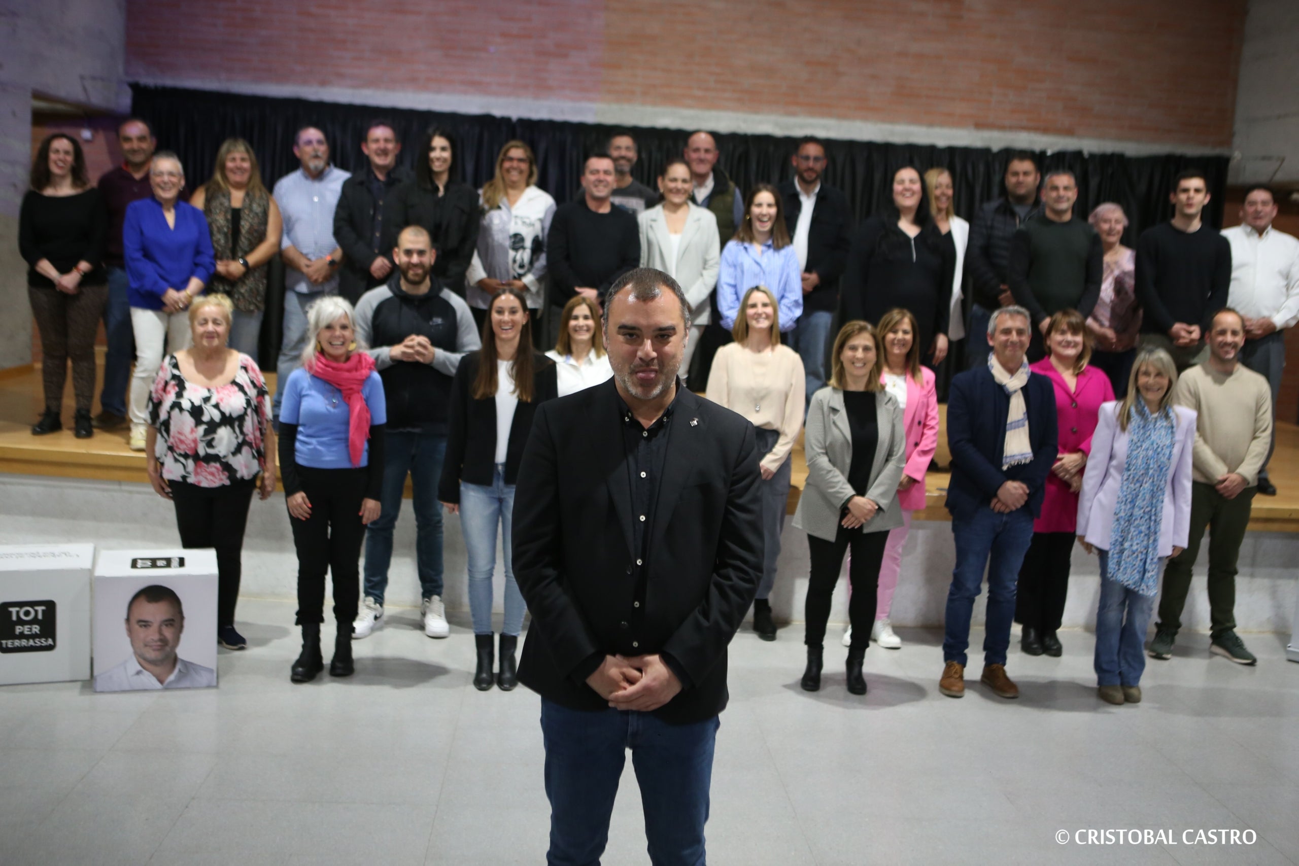 Presentació de la llista electoral 2023 de Tot per Terrassa i Jordi Ballart/Cristóbal Castro