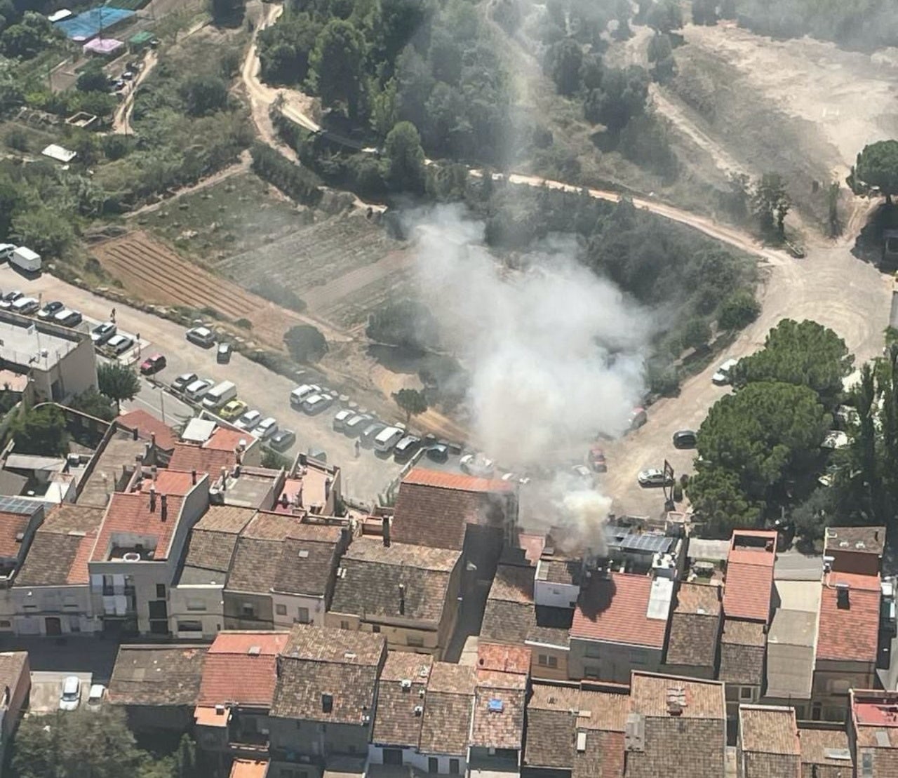Un incendi crema la cuina del restaurant Cal Taiet a Ullastrell | Bombers de la Generalitat de Catalunya