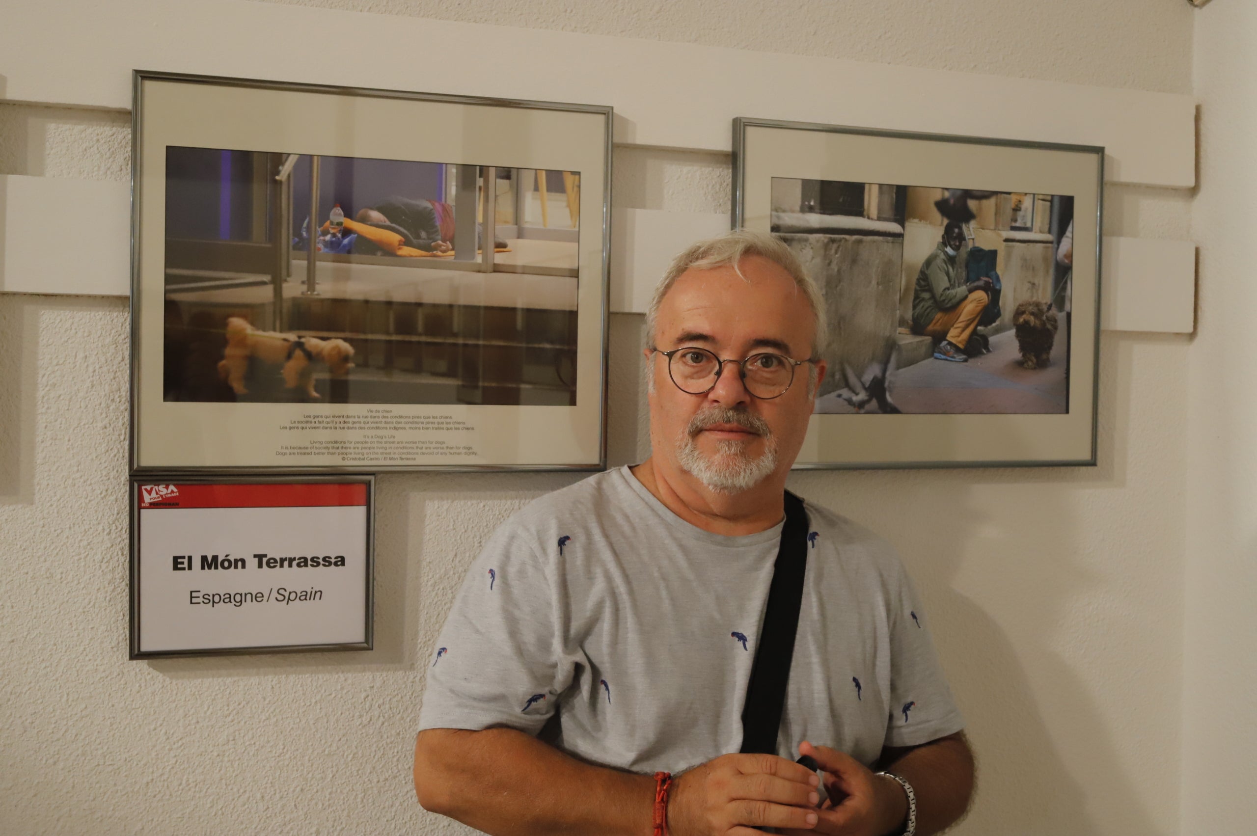 Cristóbal Castro al Visa pour l'Image, el festival internacional de fotografia dedicat al fotoperiodisme que se celebra a Perpinyà 