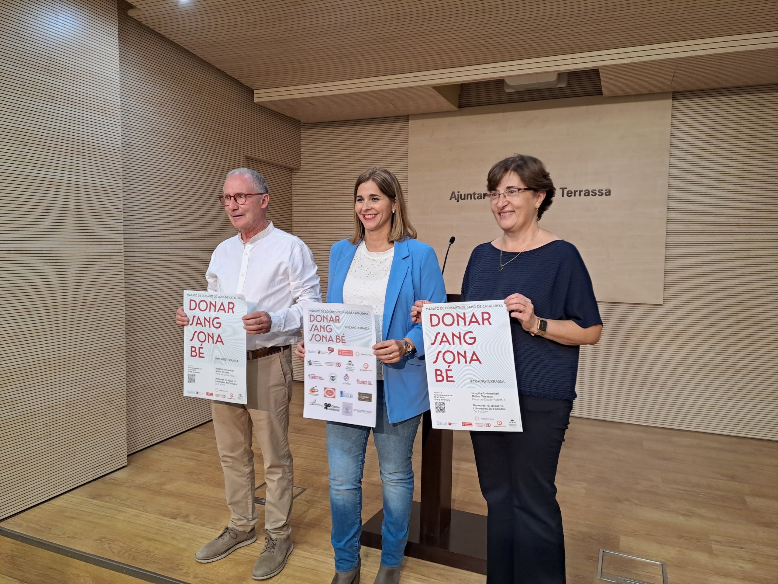 Presentació de la 17a edició de la Marató de donants de sang de Terrassa