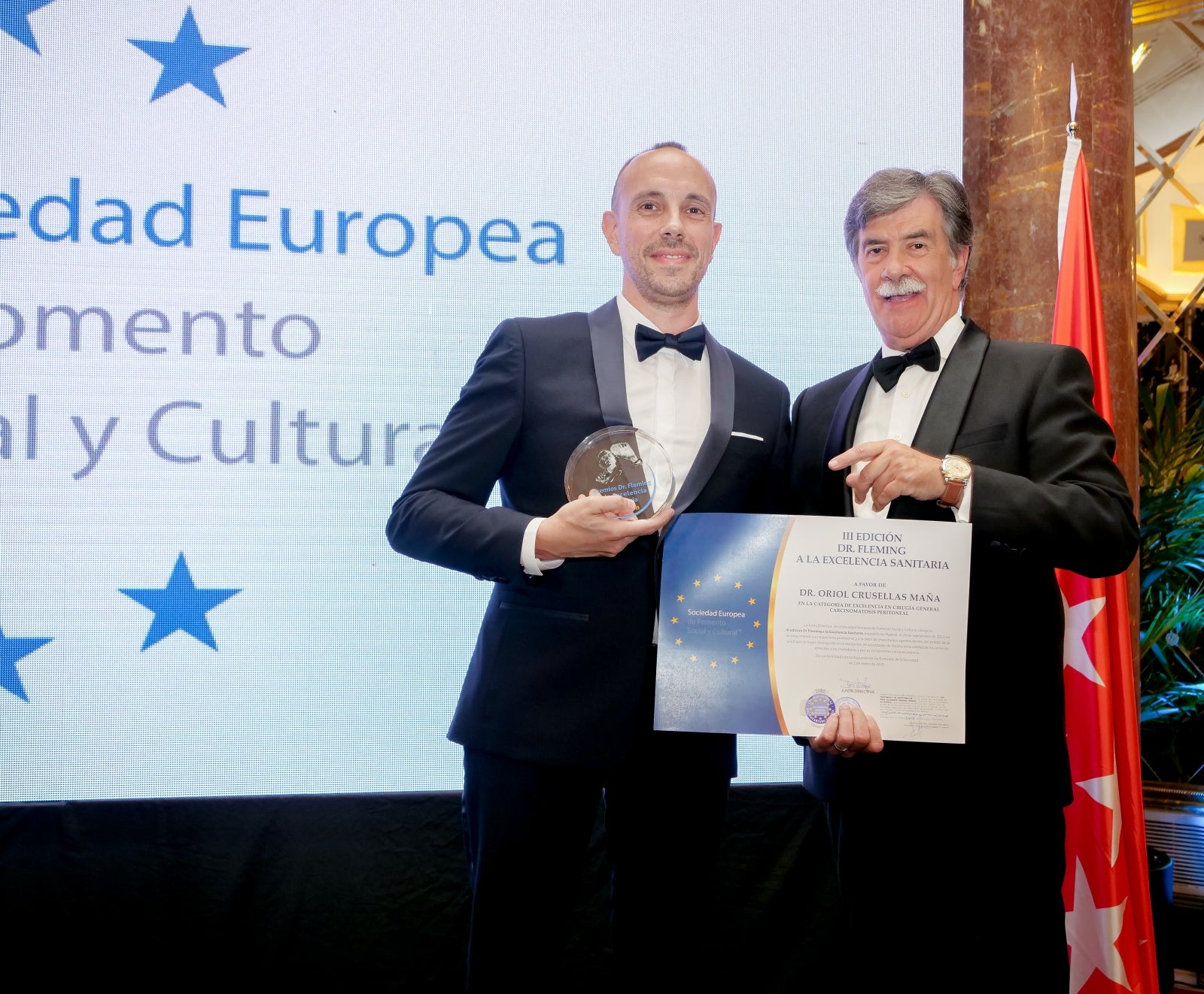 Doctor Crusellas rep el premi nacional Dr. Fleming a l’excel·lència sanitària | Cedida