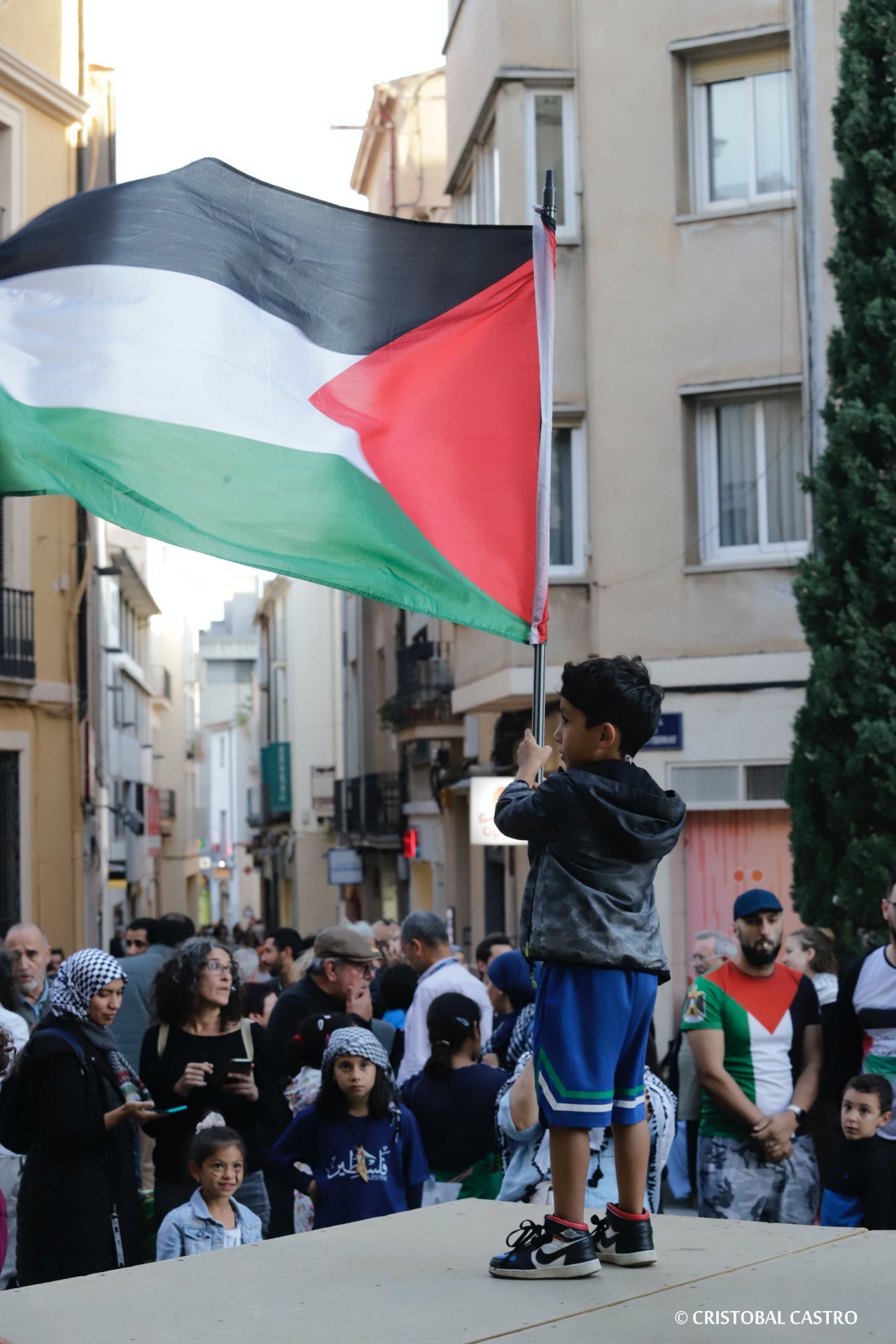 Terrassencs i terrassenques s'han mobilitzat a favor del poble palestí i 'contra l’apartheid, la guerra i el genocidi' que s'està duent a terme a Palestina per part del govern d'Israel