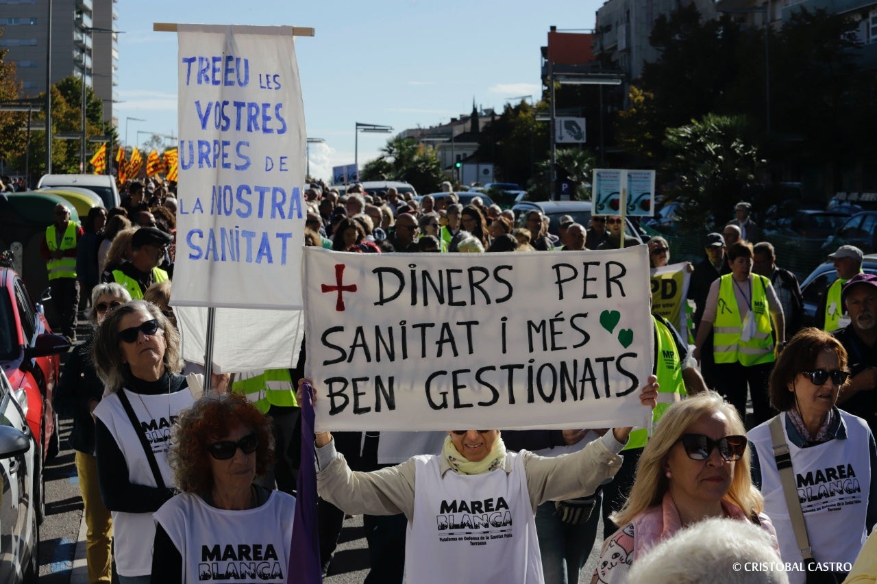 Manifestació en defensa a una sanitat pública i de qualitat a Terrassa | Cristóbal Castro