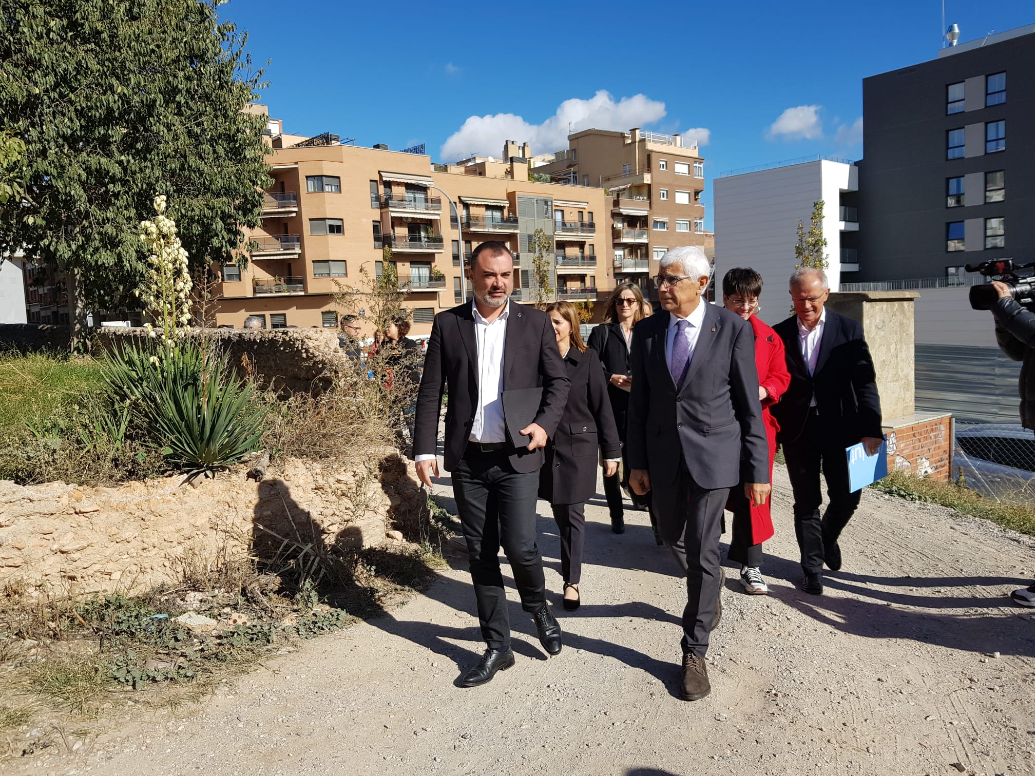 Visita al solar que ha d'acollir el futur CUAP i CAP dels Països Catalans a Terrassa | Lluïsa Tarrida