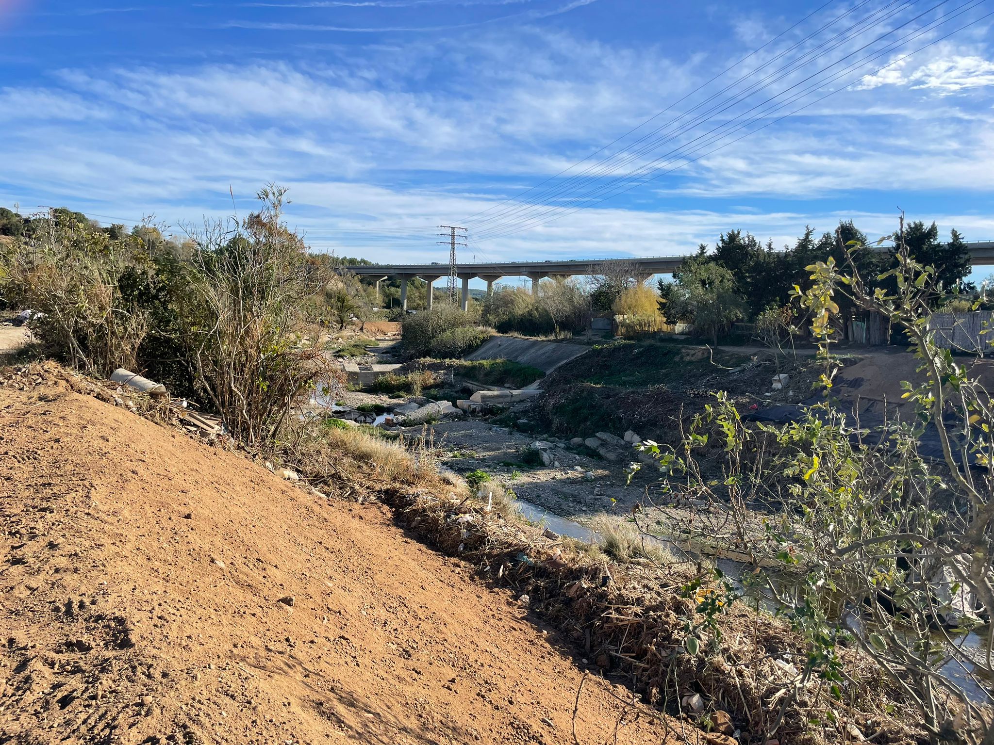 Riera del Palau, en el seu desguàs de la llera urbana | Aj. Terrassa