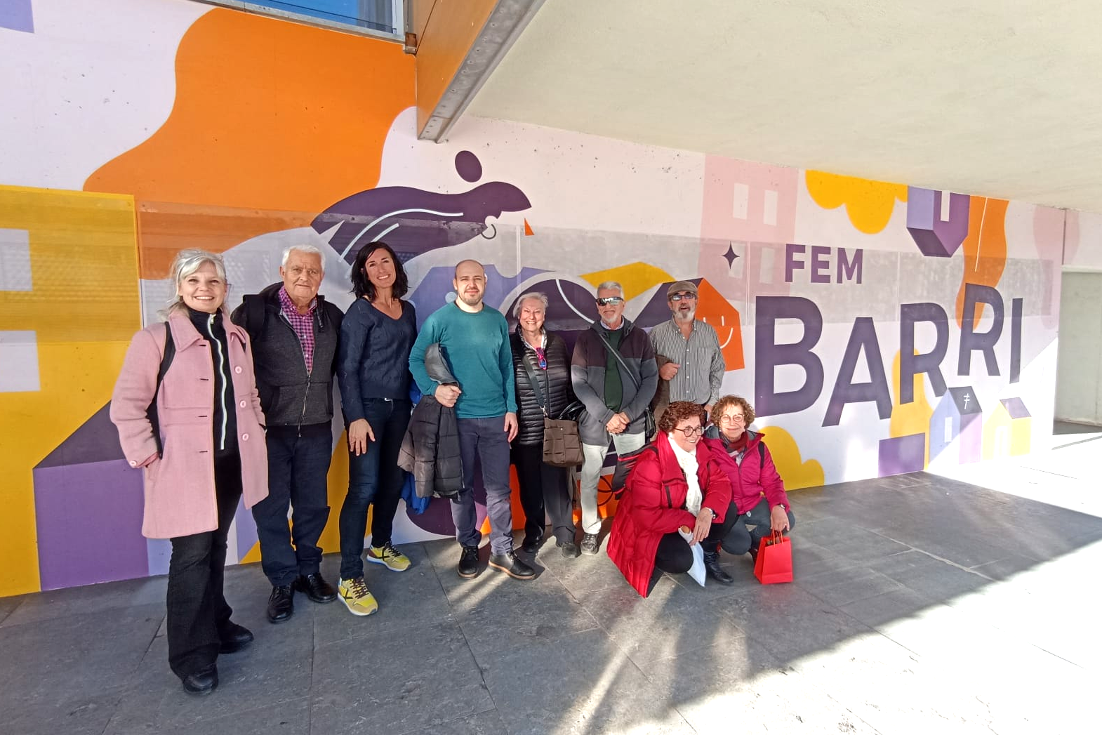 Inauguració del mural al CC Sant Pere Nord de Terrassa | Aj. Terrassa