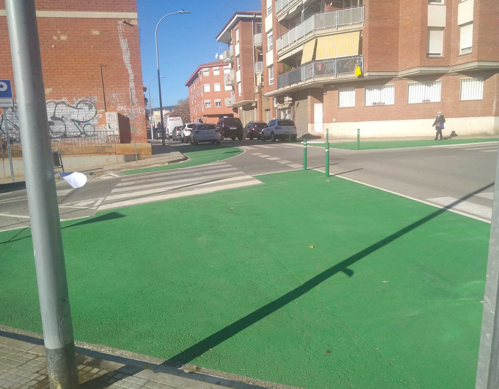 Nova senyalització viària que ha pintat l'Ajuntament/RIcardo López