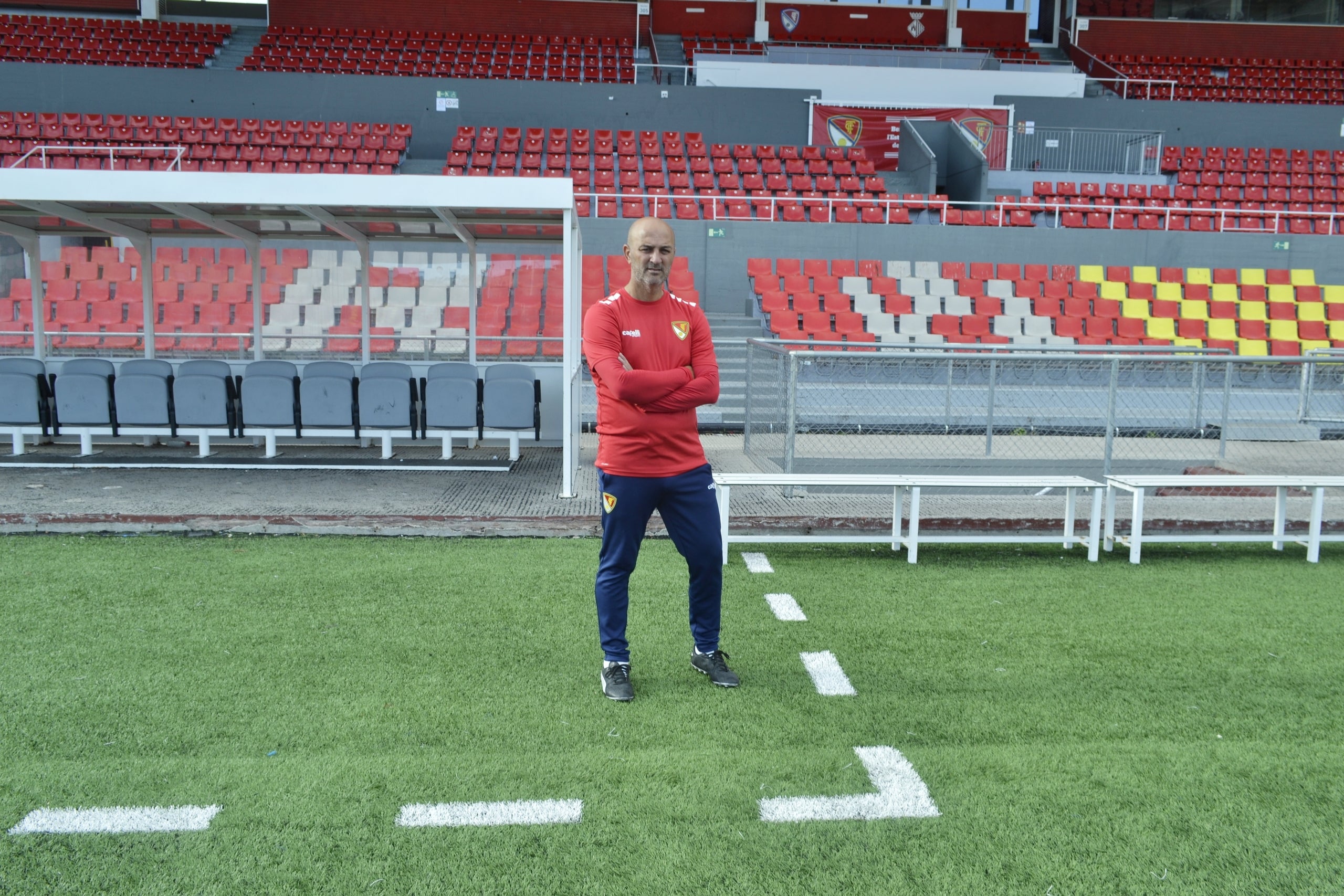 Chus Trujillo és l'entrenador del primer equip del Terrassa FC | Júlia Martínez