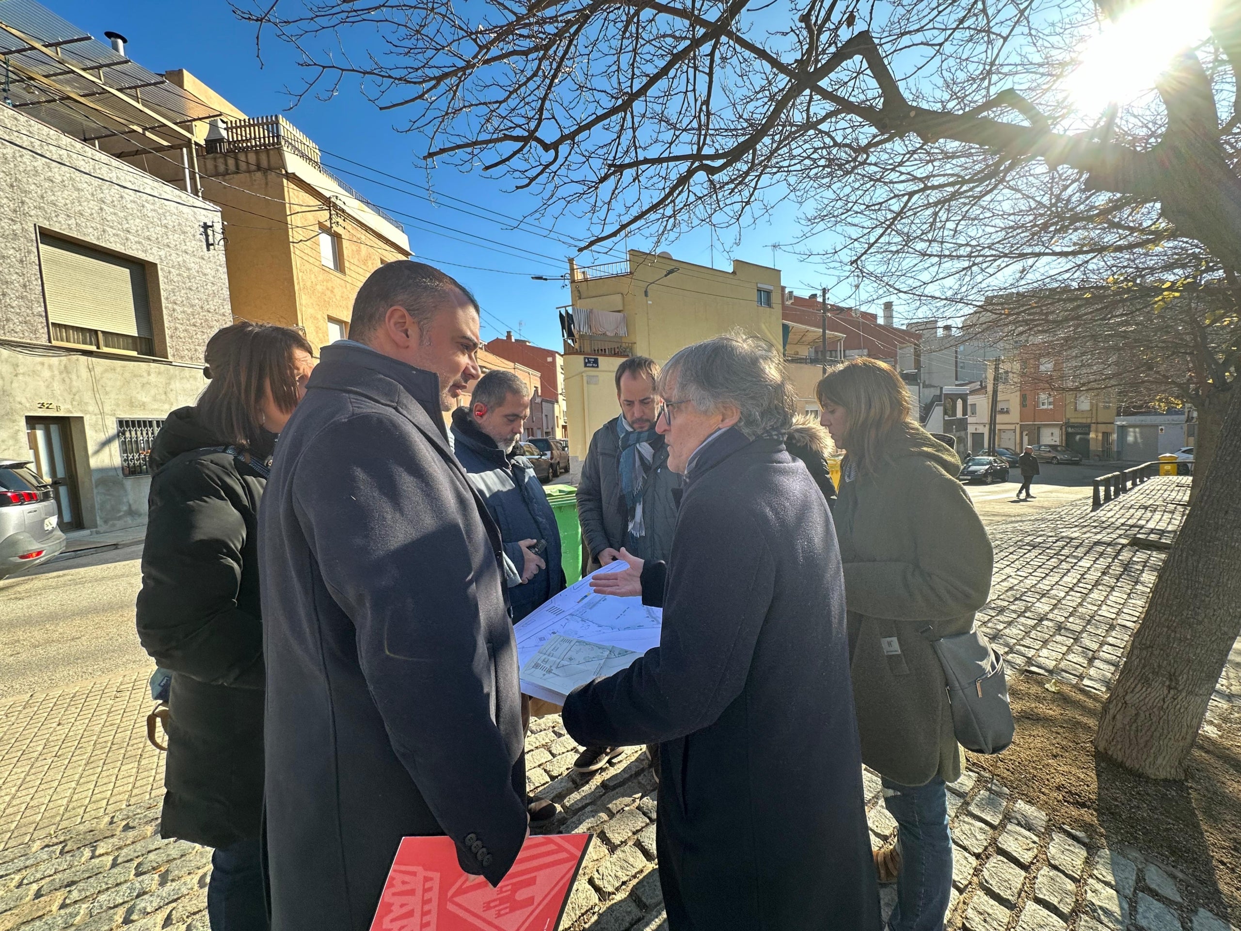Visita a la plaça Josep Pla, a Can Boada | Aj. Terrassa
