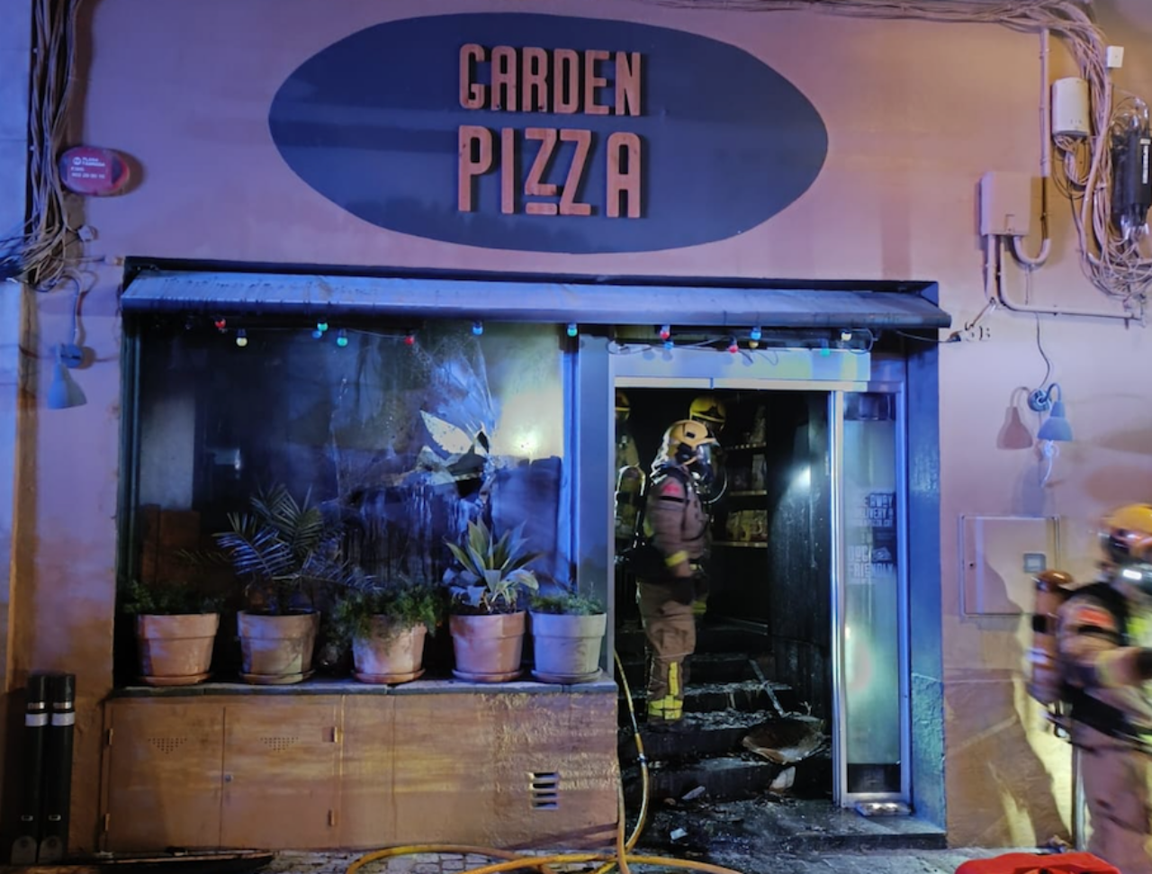 Així ha quedat el Garden Pizza de Matadepera | Bombers de Matadepera