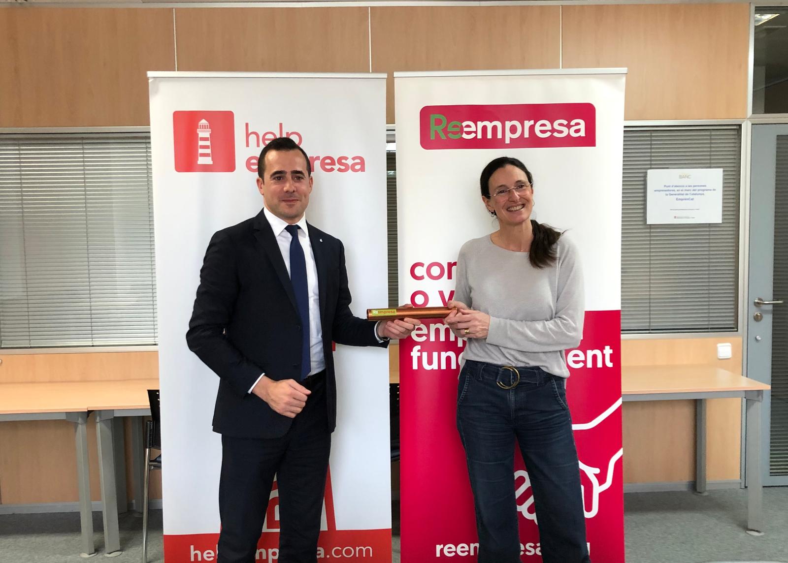 El secretari general de la patronal Cecot, Oriol Alba i la directora de la Fundació Prevent, Montserrat Moré | Cecot