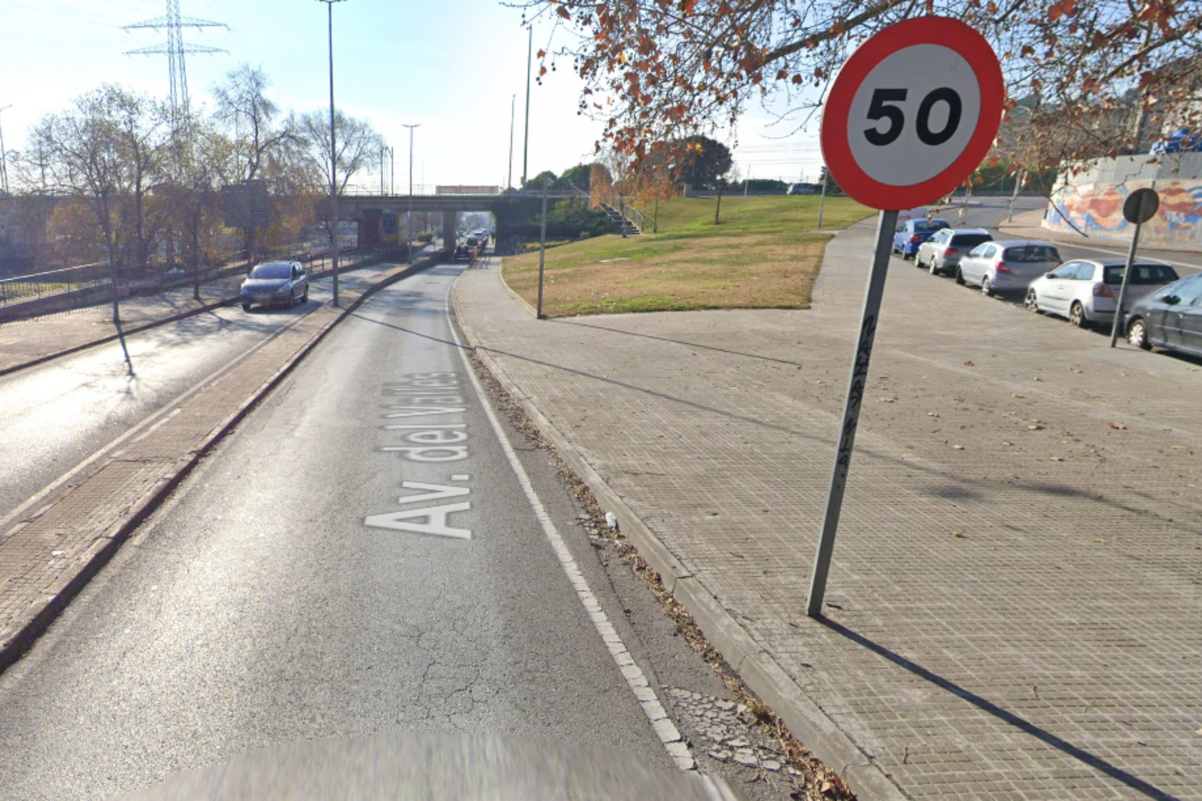 Zona afectada per les obres a l'Avinguda del Vallès / G.M.