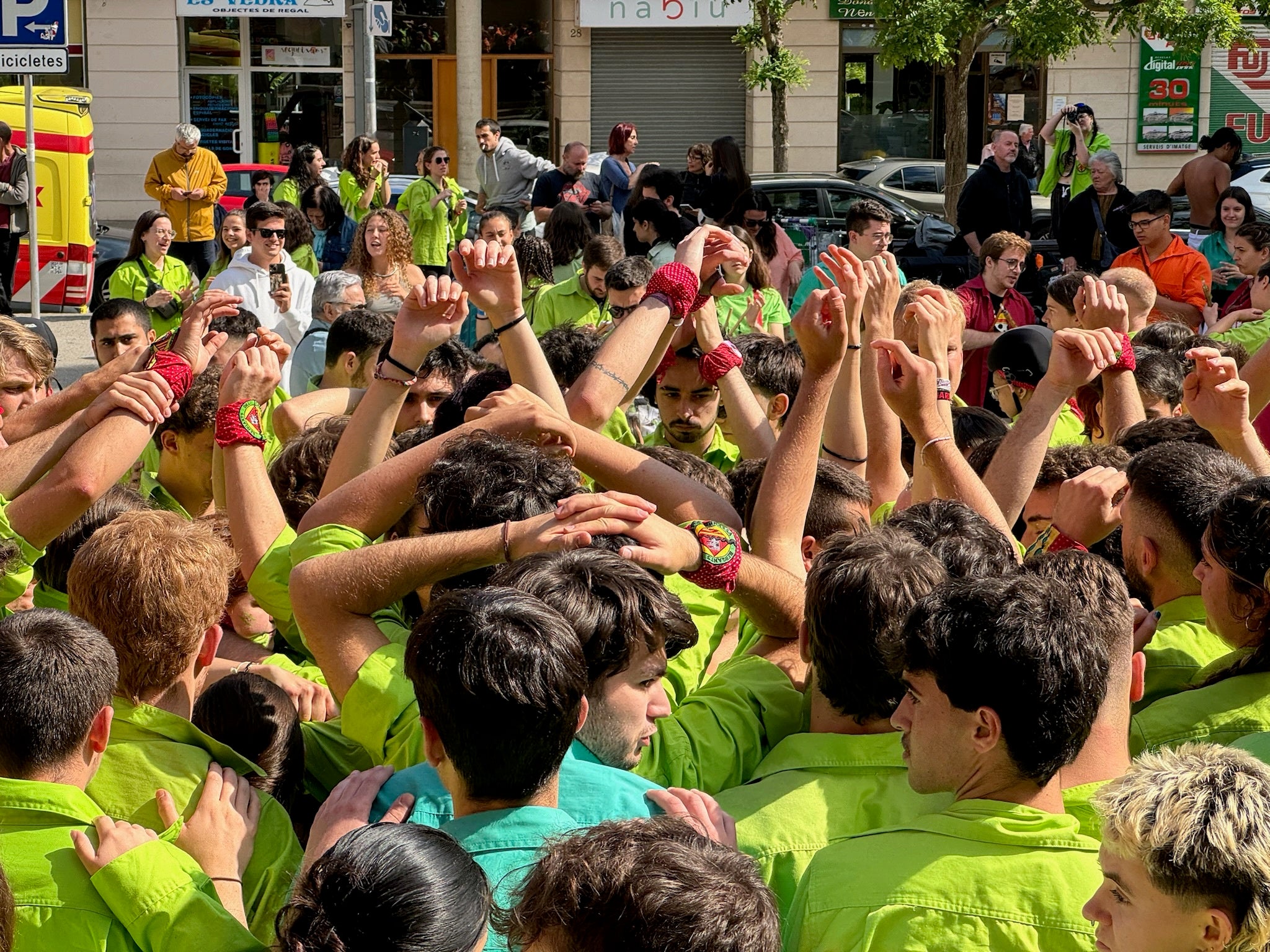 Diada castellera dels Bergants de la UPC de Terrassa